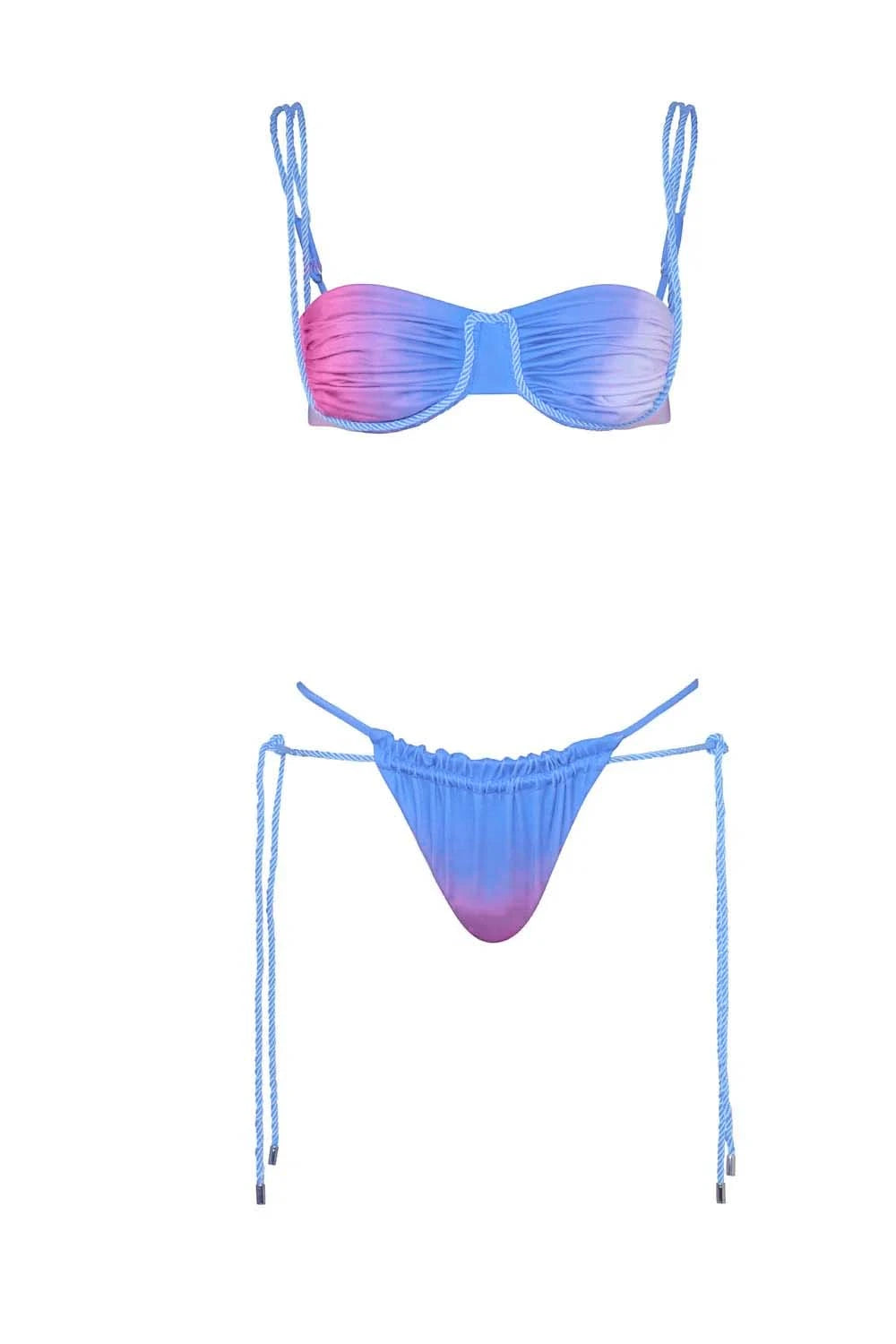 Lula Tie & Dye Balconette Bikini - Amaranta
