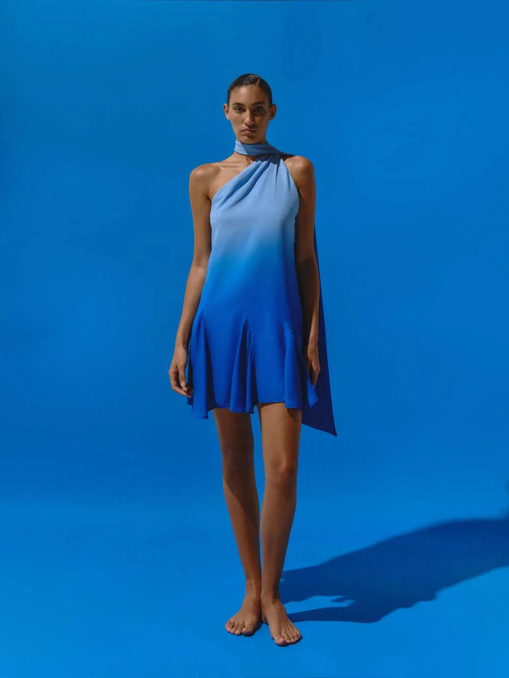 Robe Ari Tie & Dye - Bleu Polynésien
