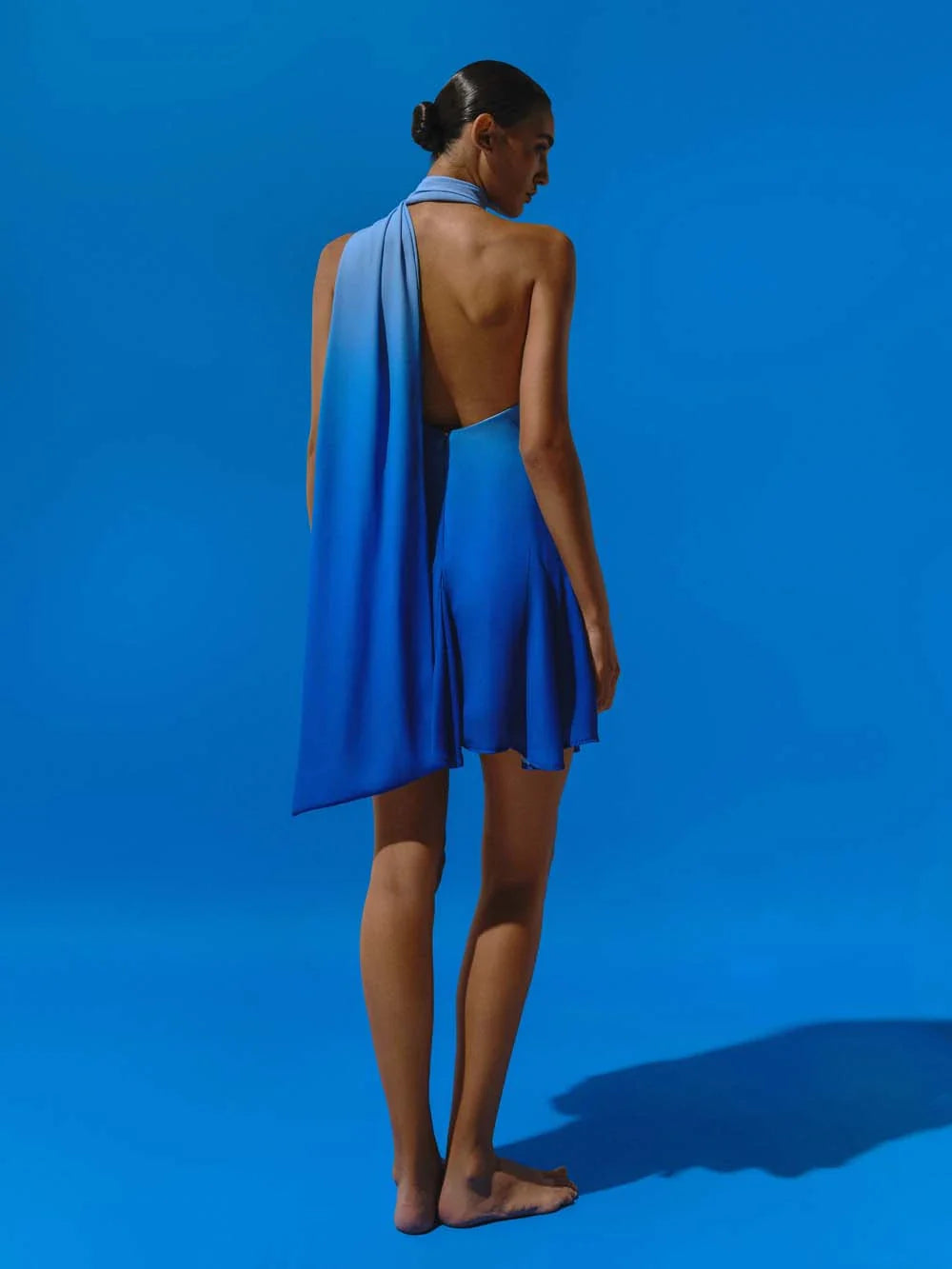 Robe Ari Tie & Dye - Bleu Polynésien