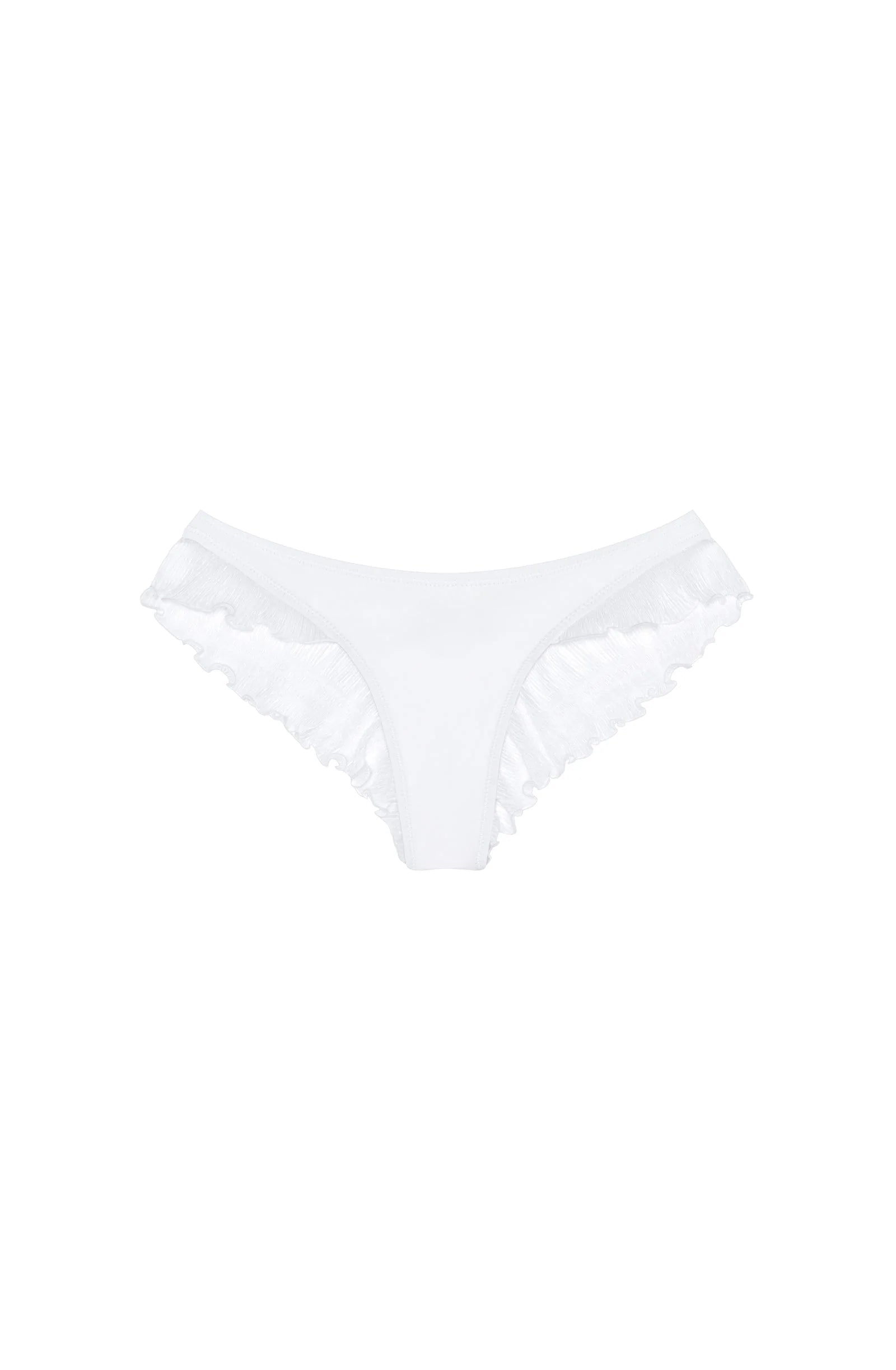 Bas de maillot de bain string à volant Alala