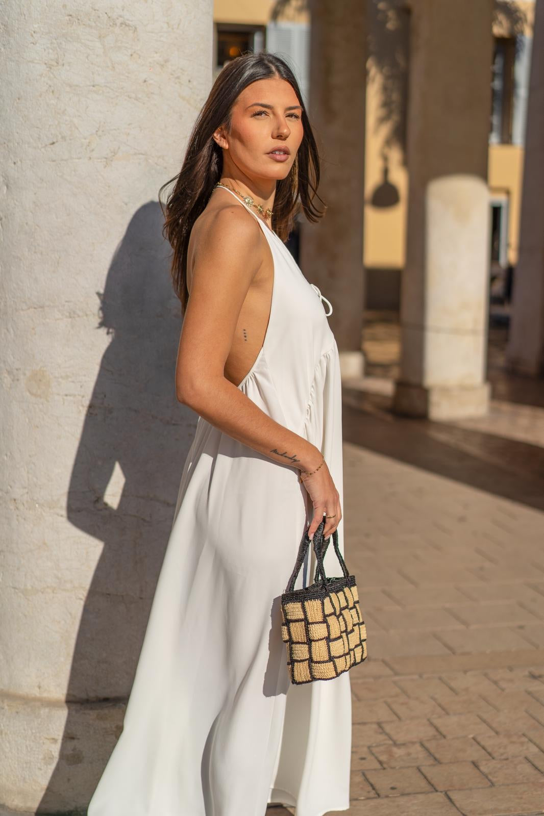 Robe fluide à dos nu Èze