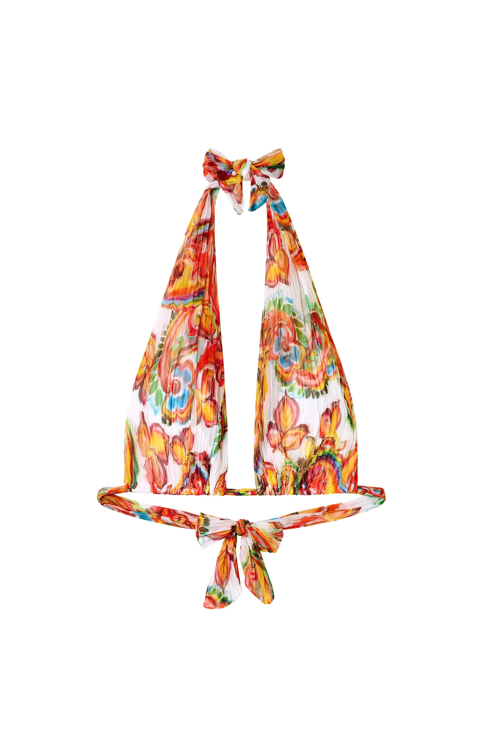 Haut de maillot de bain triangle imprimé Paisley