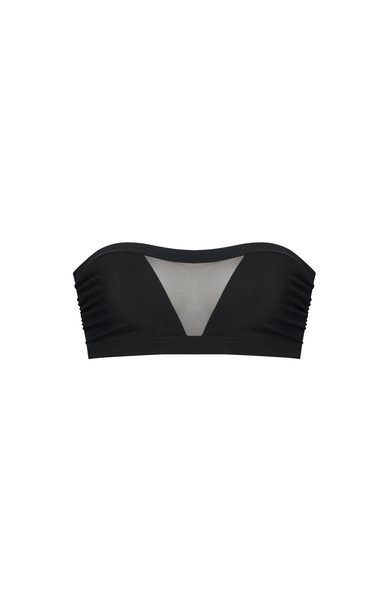 Haut de maillot bandeau Wani - Noir