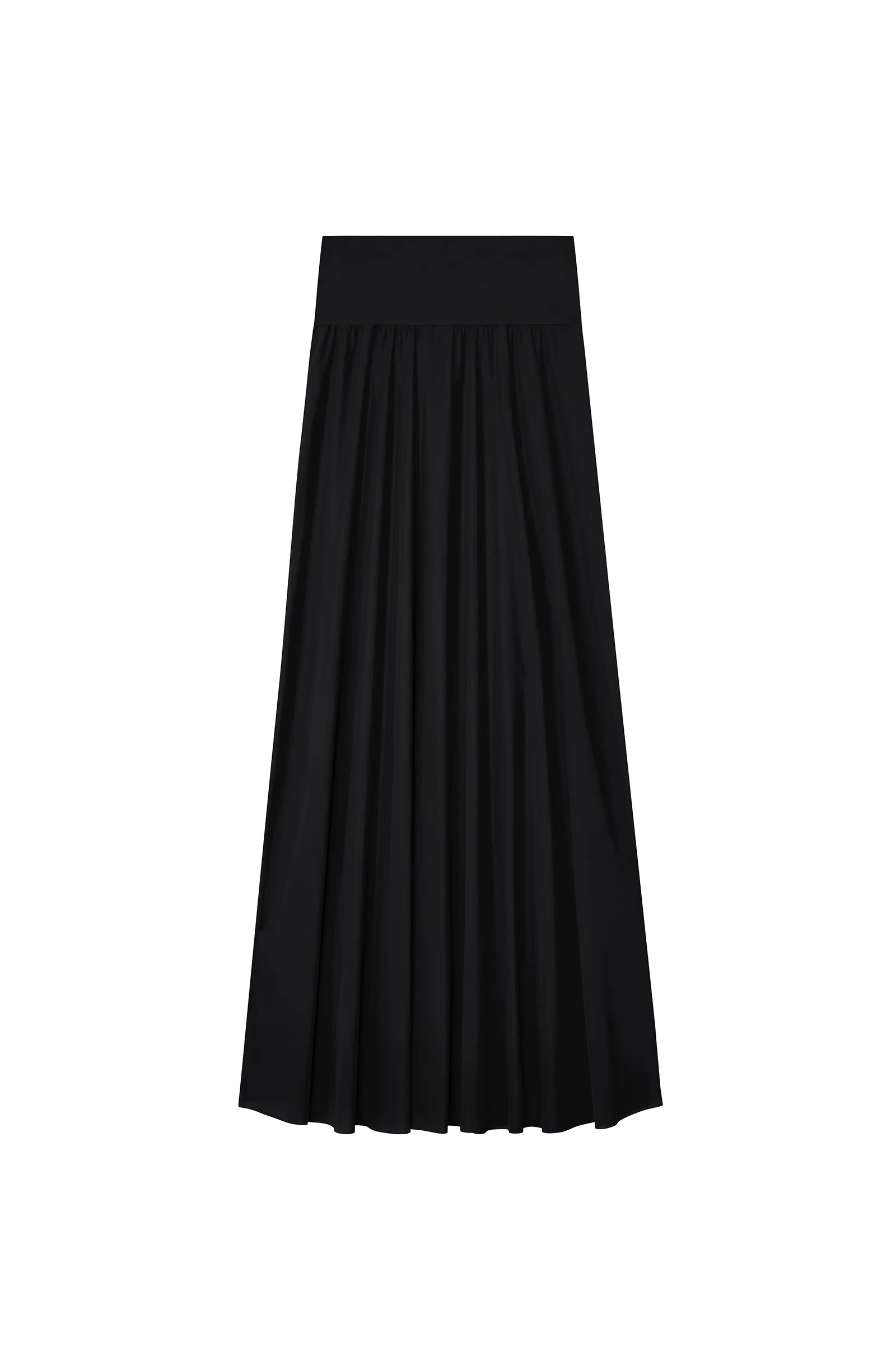 Jaya long black skirt in lightweight voile