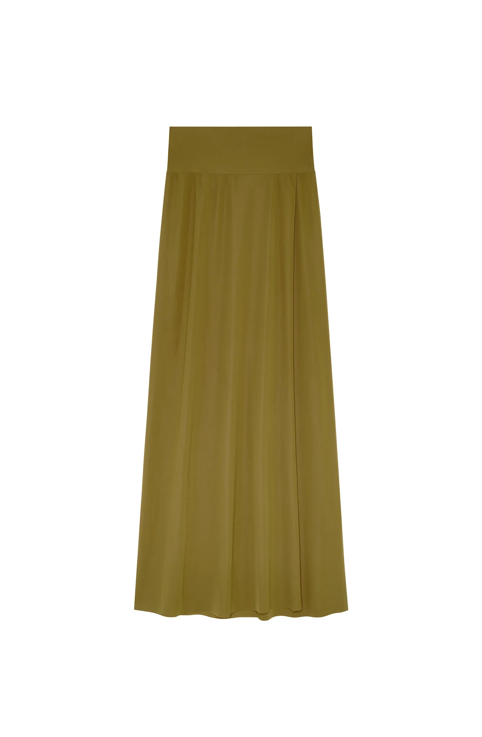 Jupe longue portefeuille en voile extensible Judie
