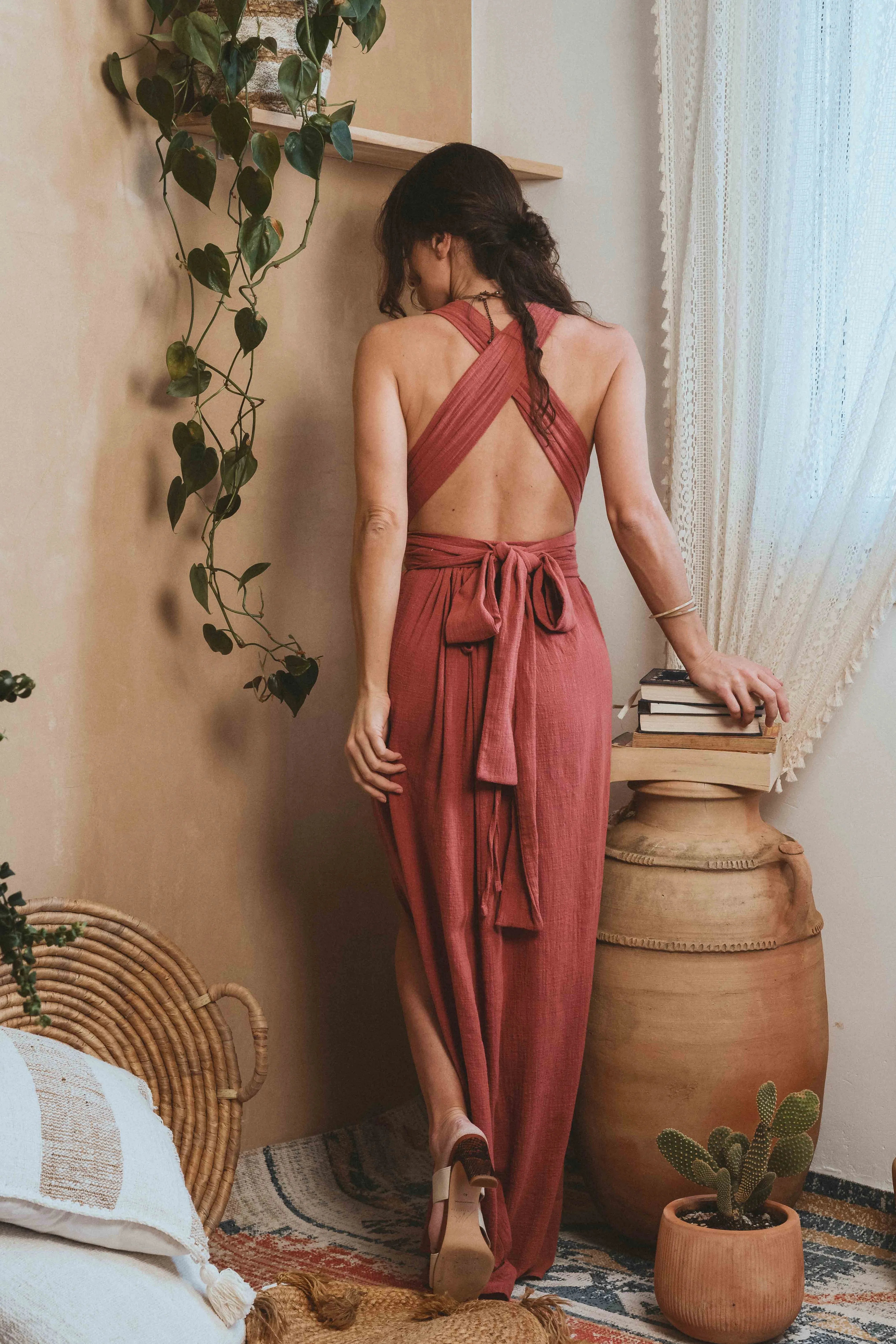 Robe à nouer modulable Tulum - Terracotta