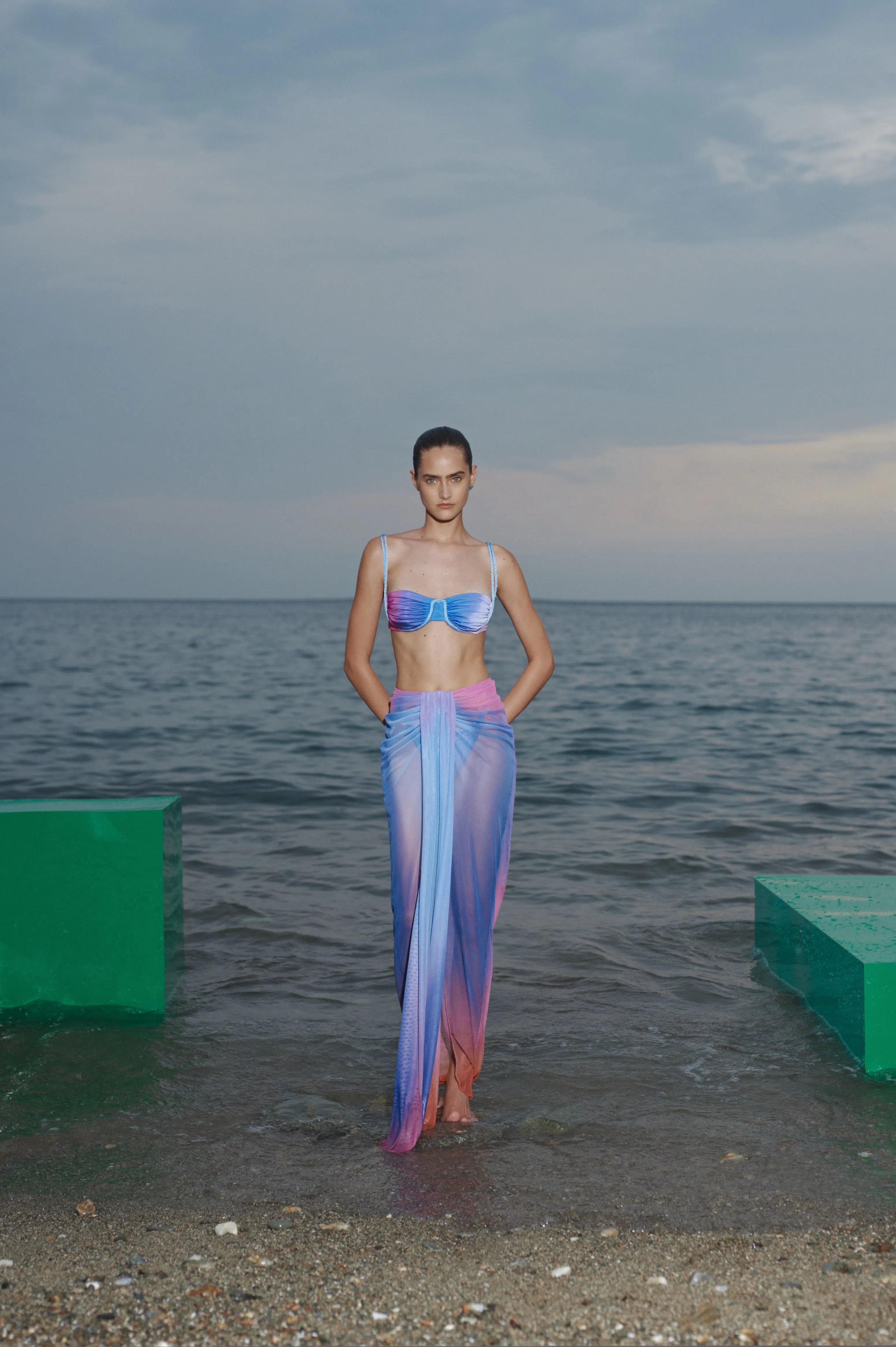 Lula Tie & Dye Balconette Bikini - Amaranta