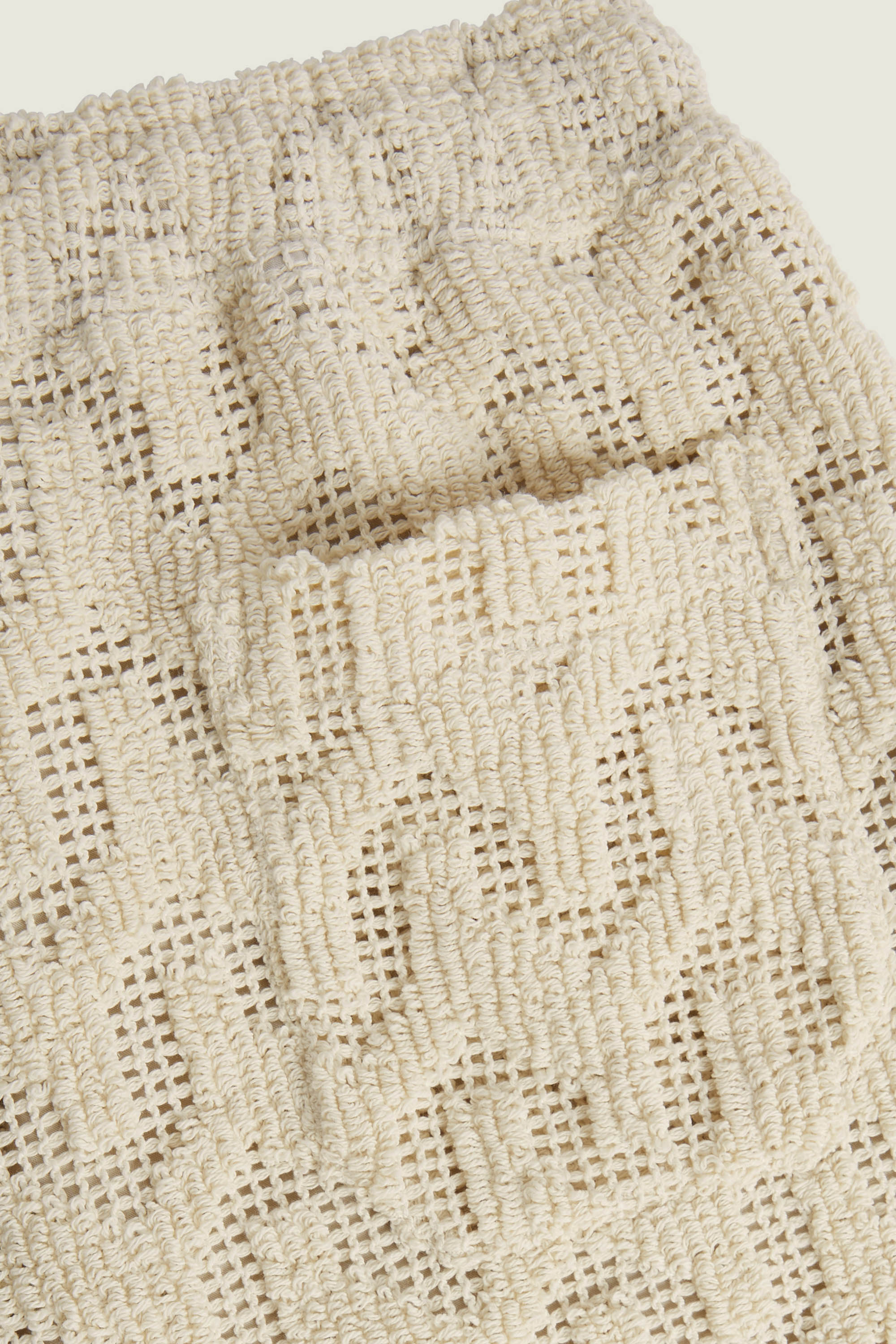 OAS - Short Atlas en crochet ecru