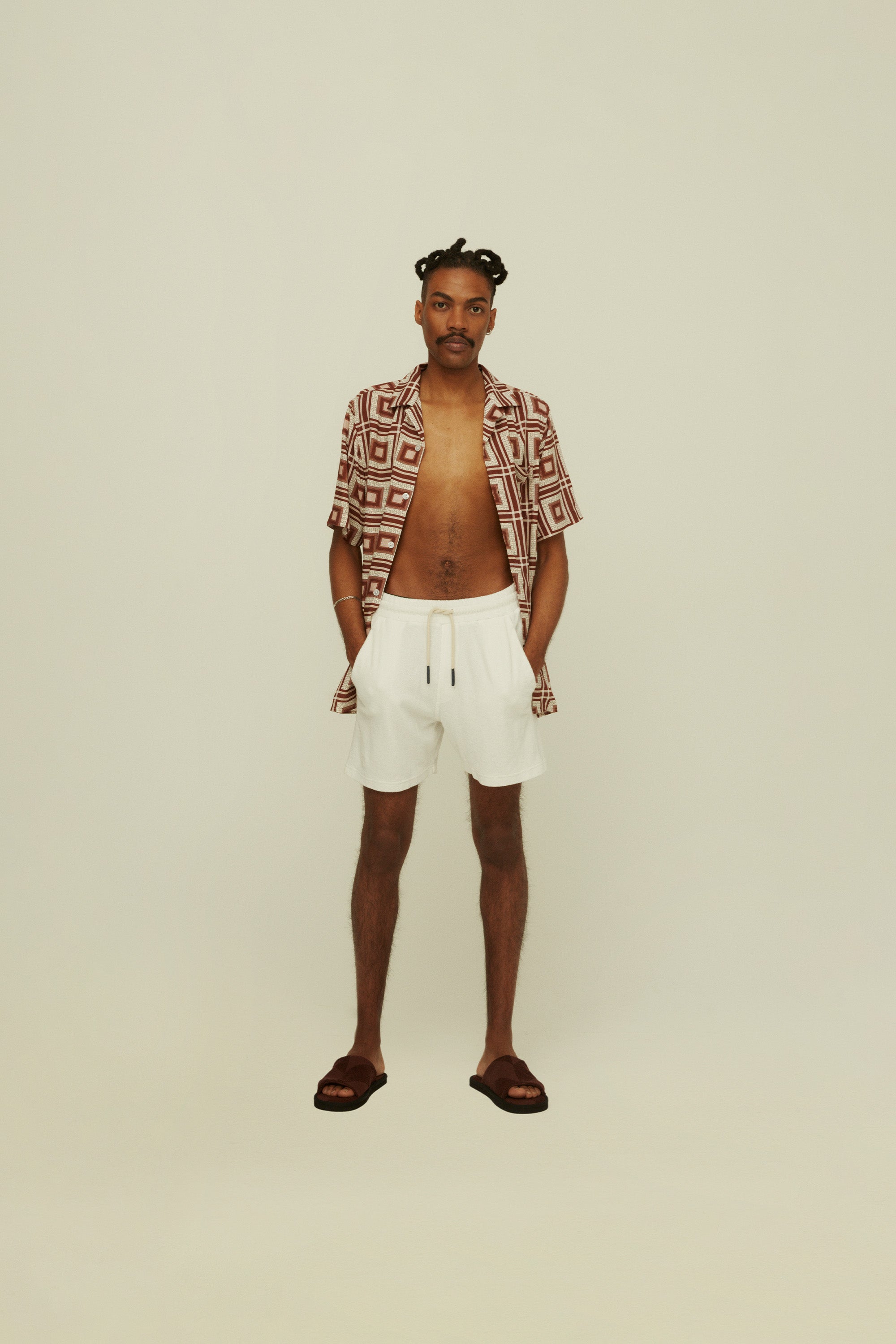 OAS - Short Terry en eponge blanc