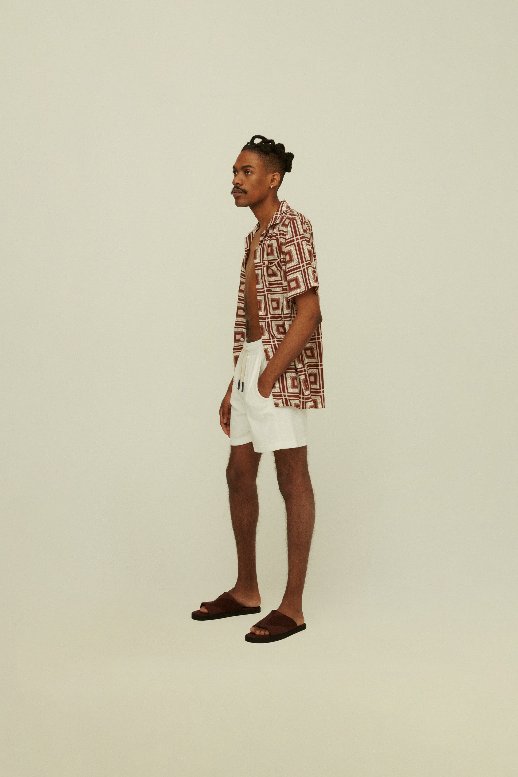 OAS - Short Terry en eponge blanc