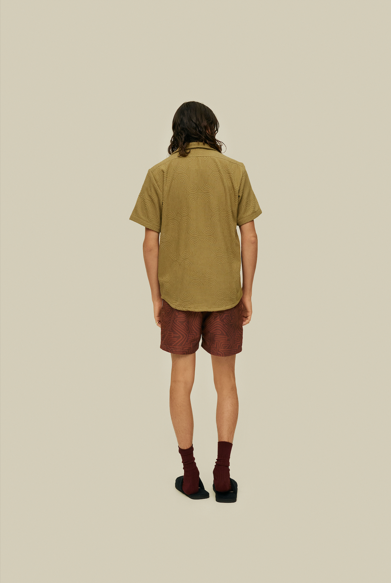 OAS Chemise texturee Cuba Kaki