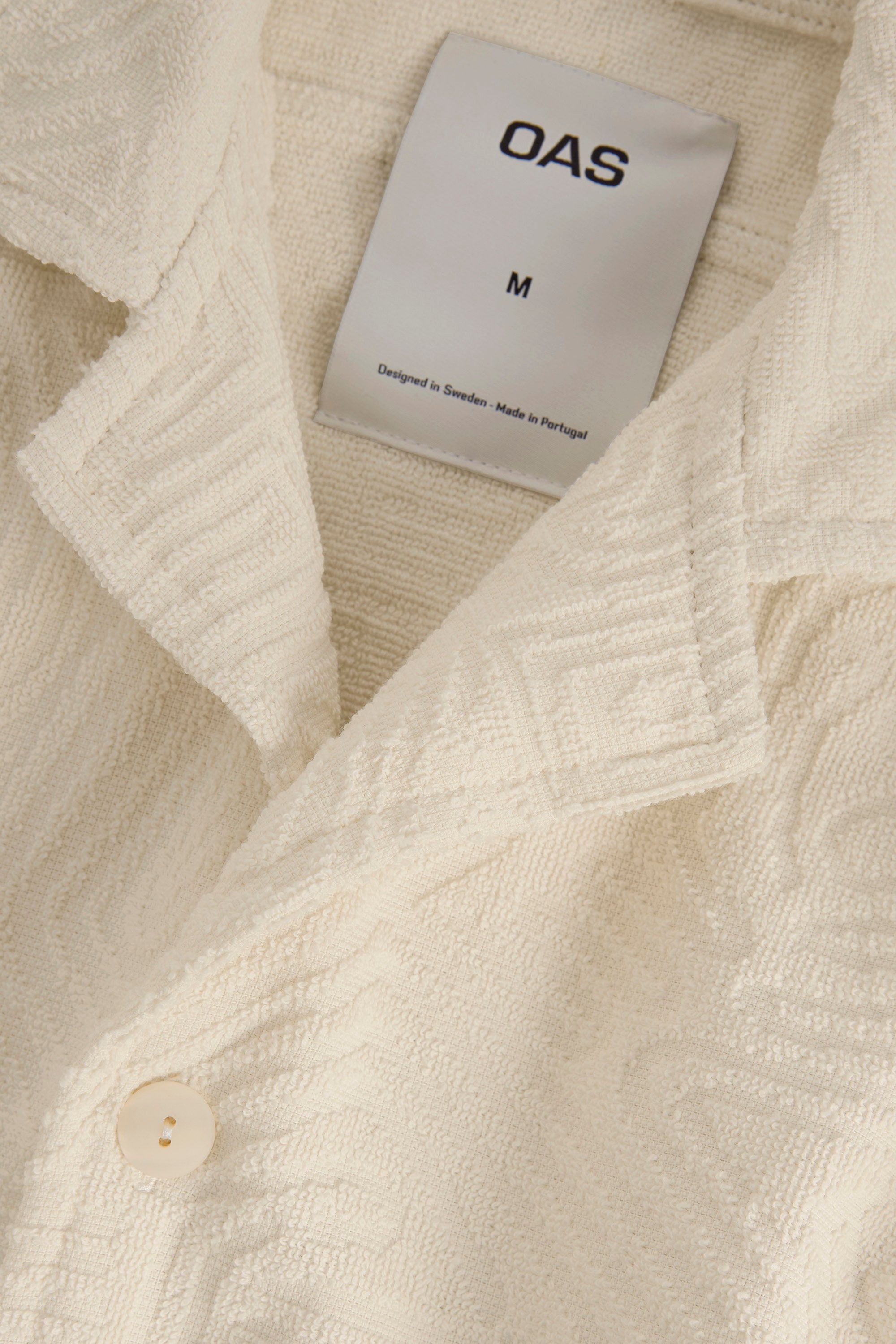 OAS Chemise texturee en eponge Cuba crème