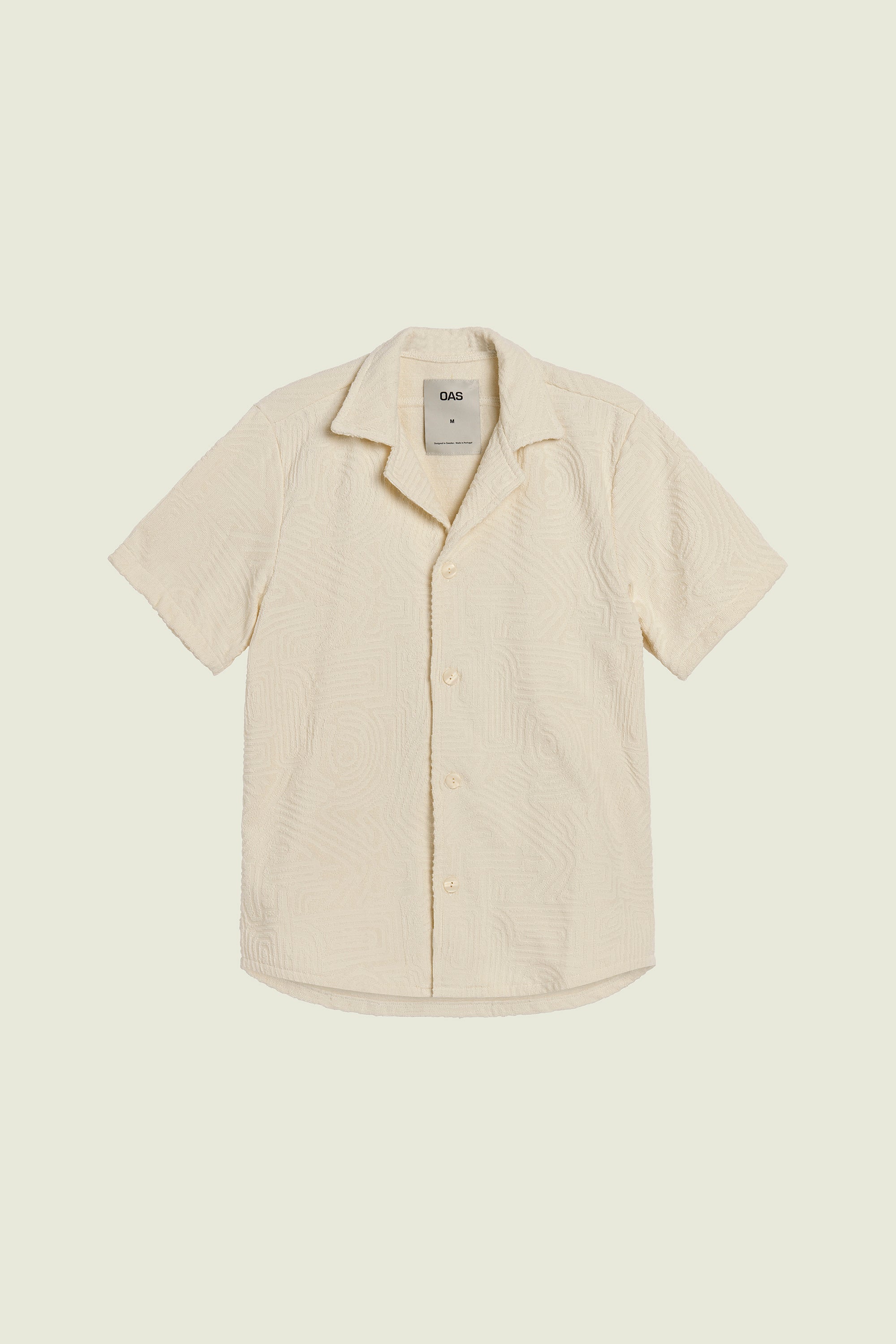 OAS Chemise texturee en eponge Cuba crème