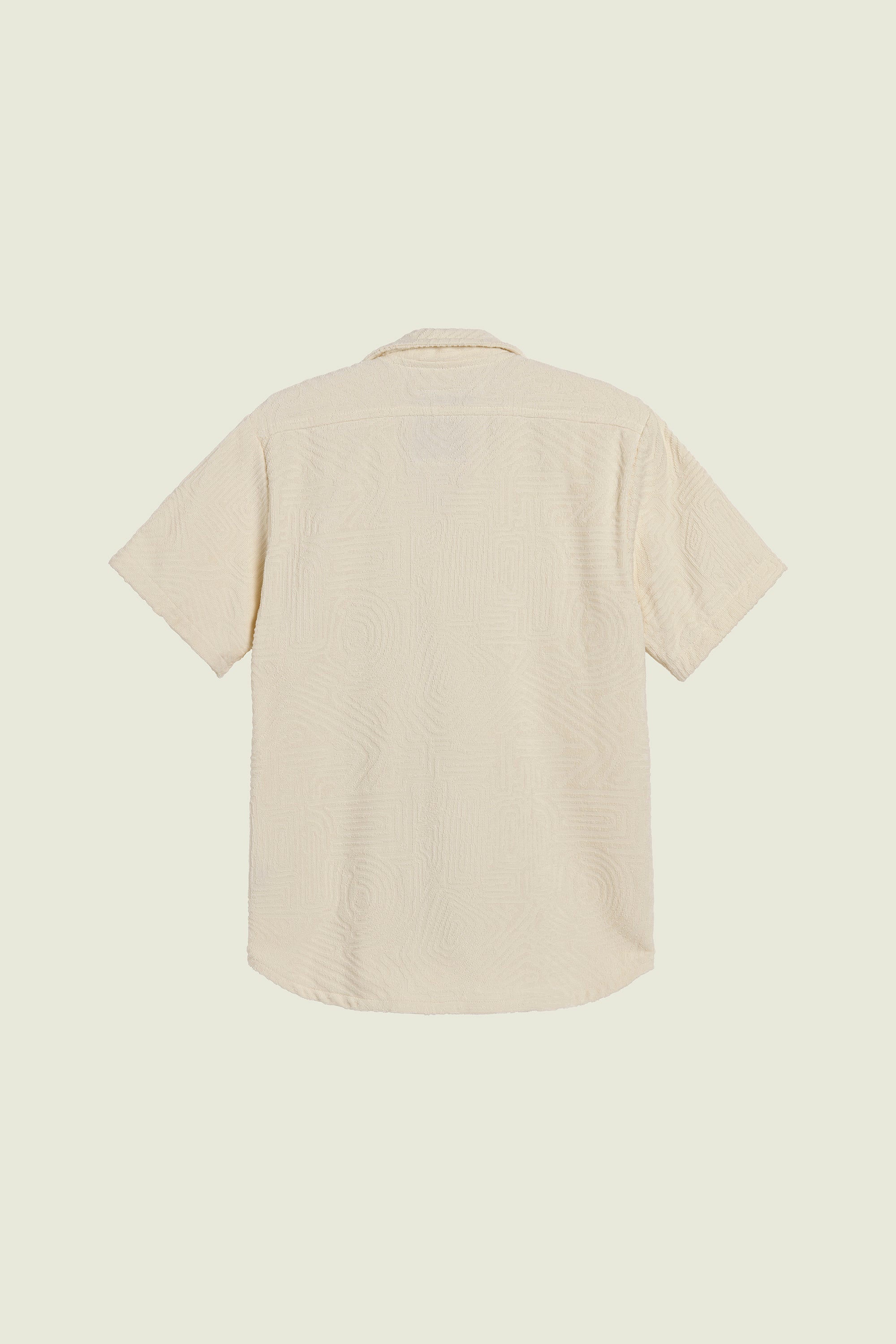OAS Chemise texturee en eponge Cuba crème