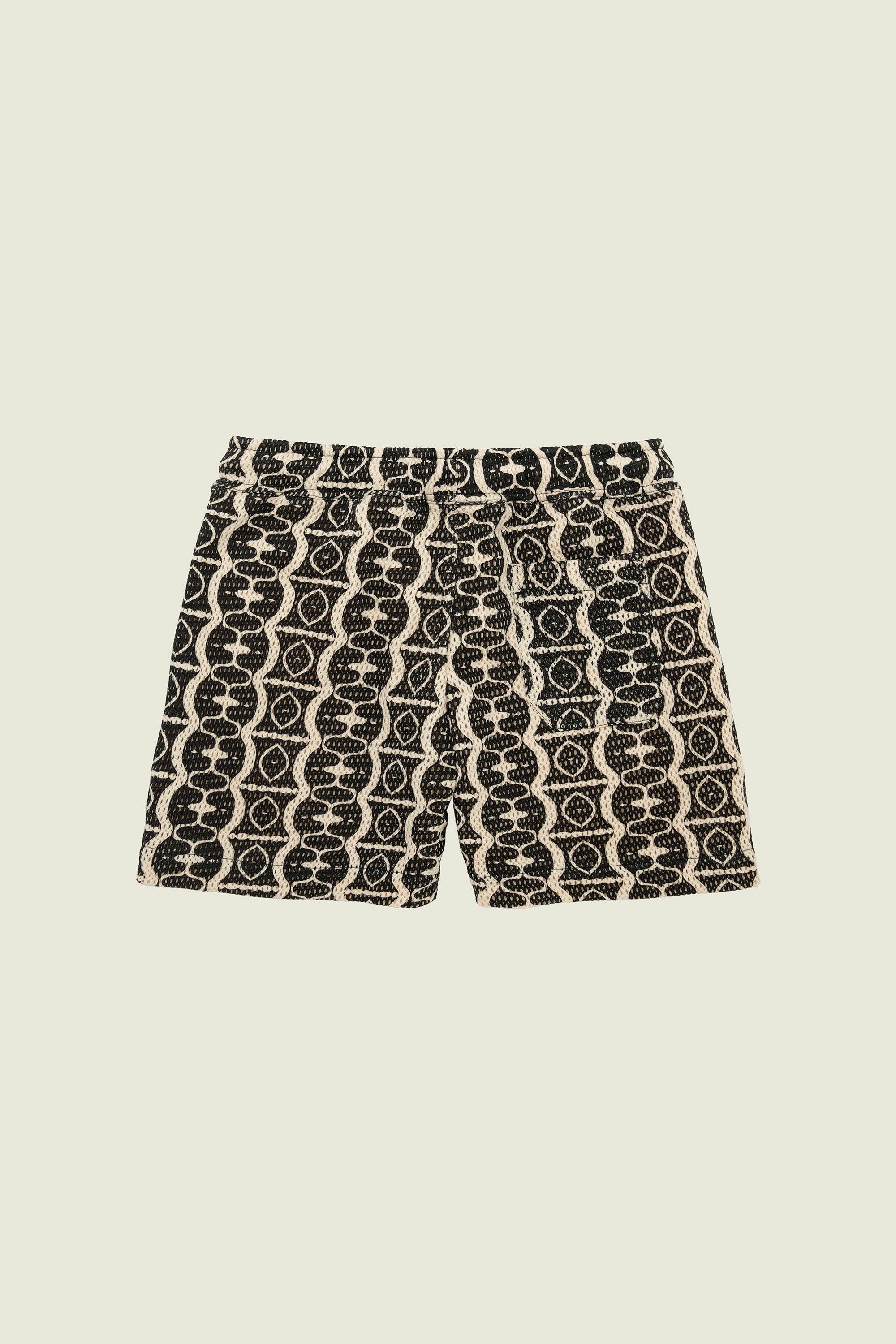 OAS Short Hypnotise filet a motifs noir et ecru