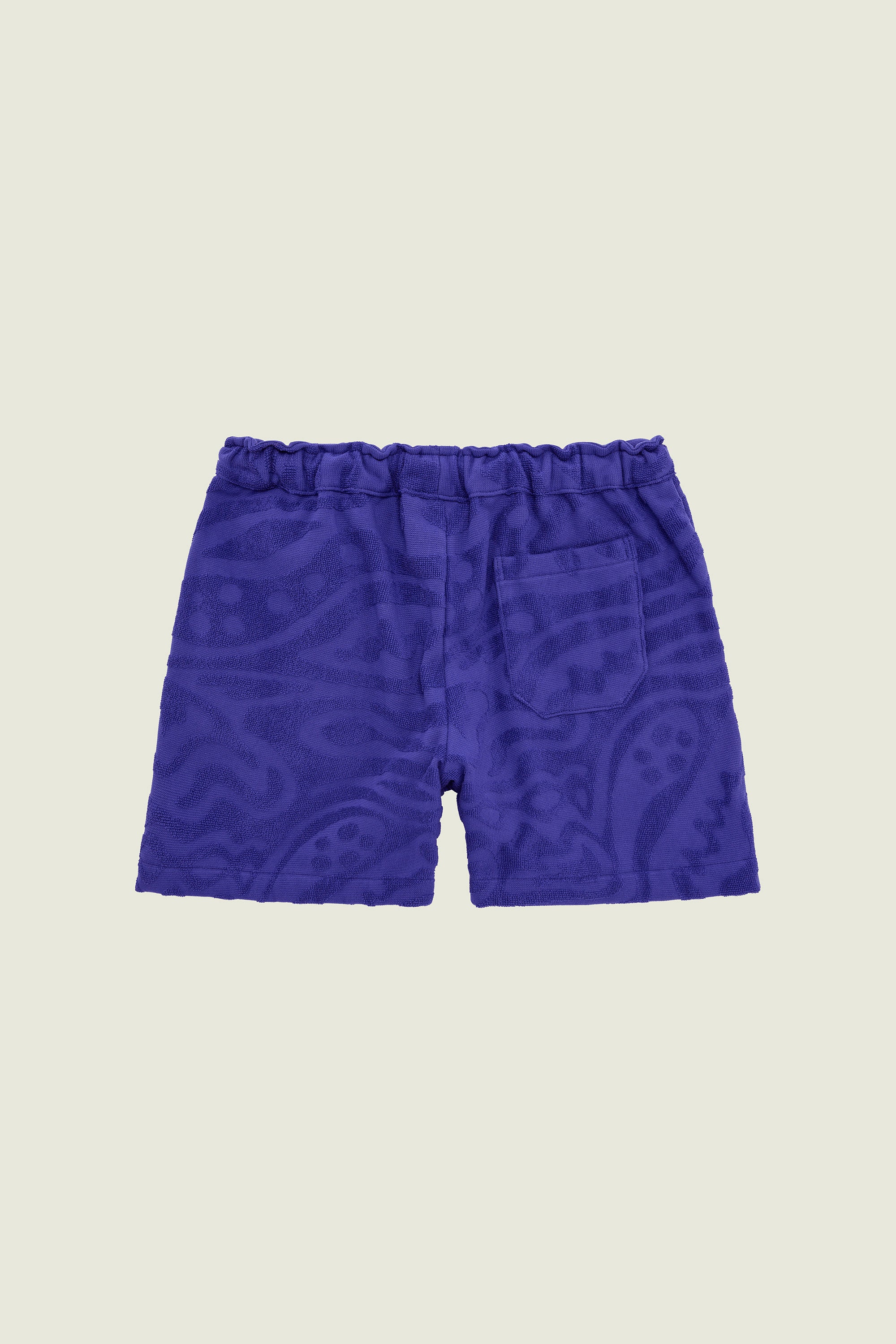 OAS Short Terry texture en eponge bleu