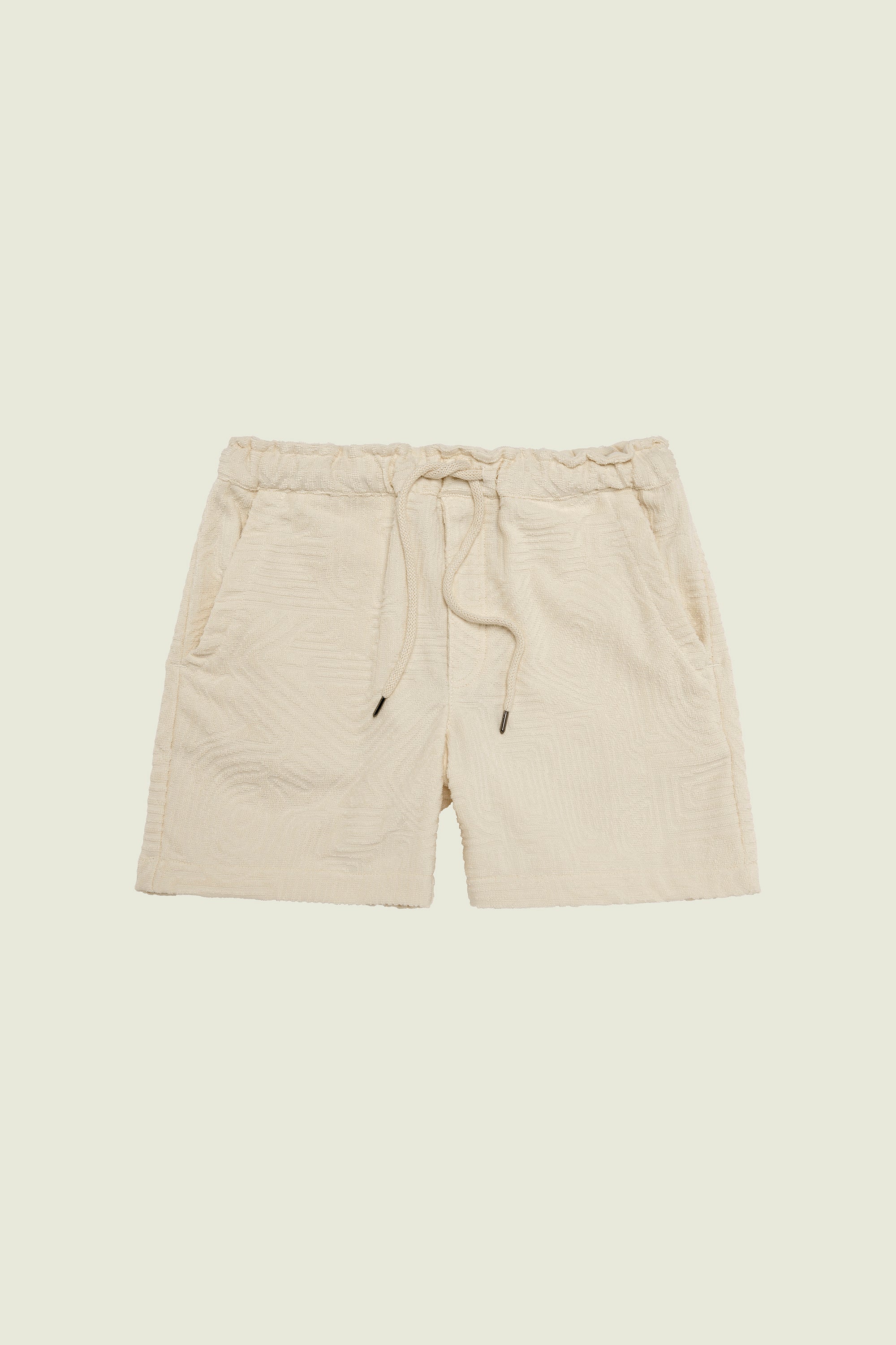 OAS Short Terry texture en eponge creme
