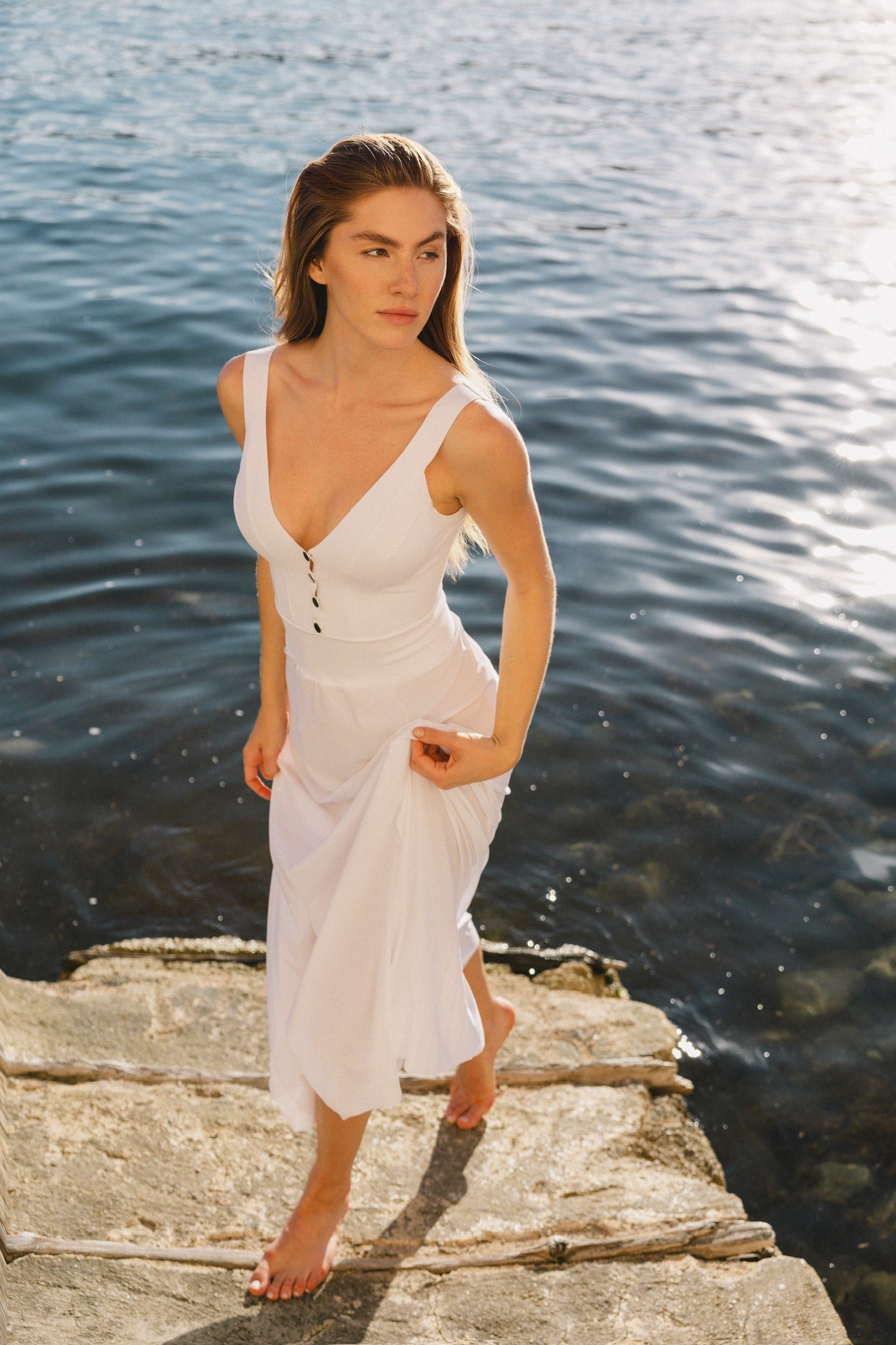 Ralia flared maxi dress