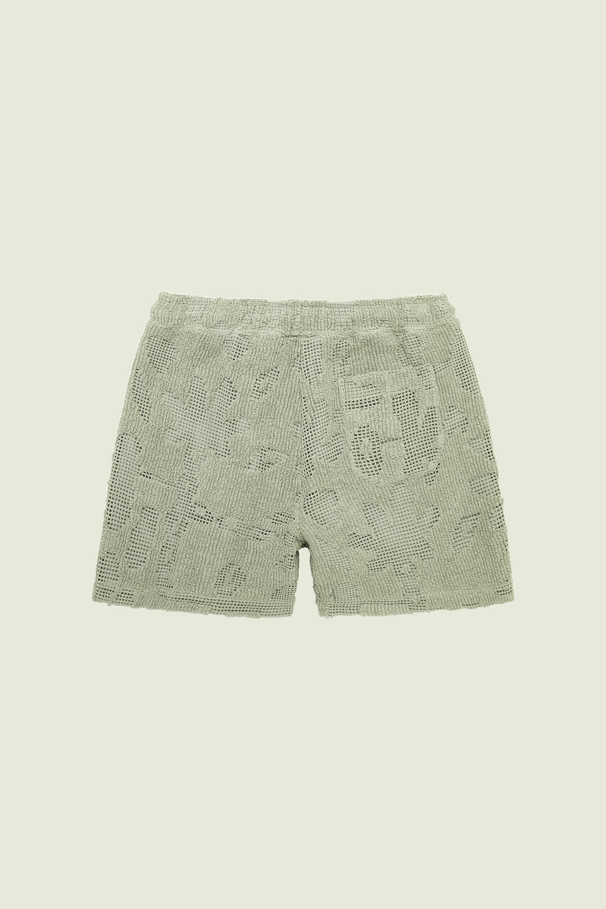 Short en corchet vert pastel