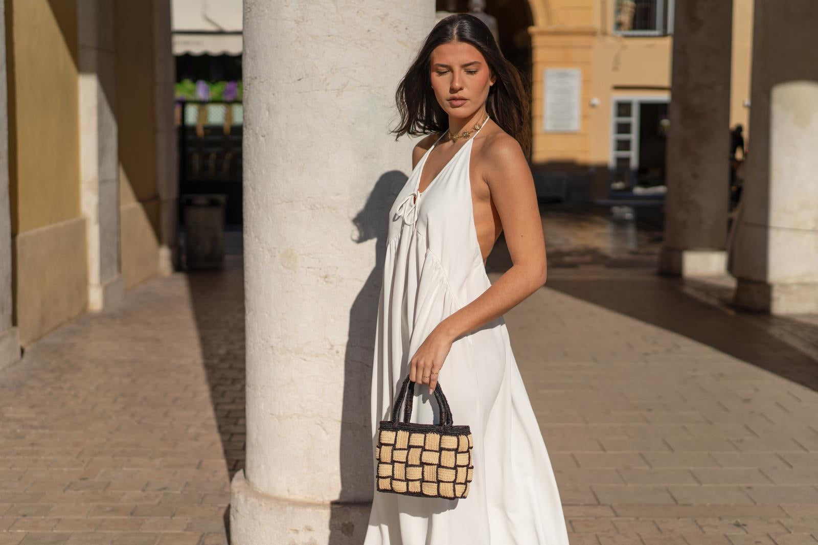 Robe fluide à dos nu Èze