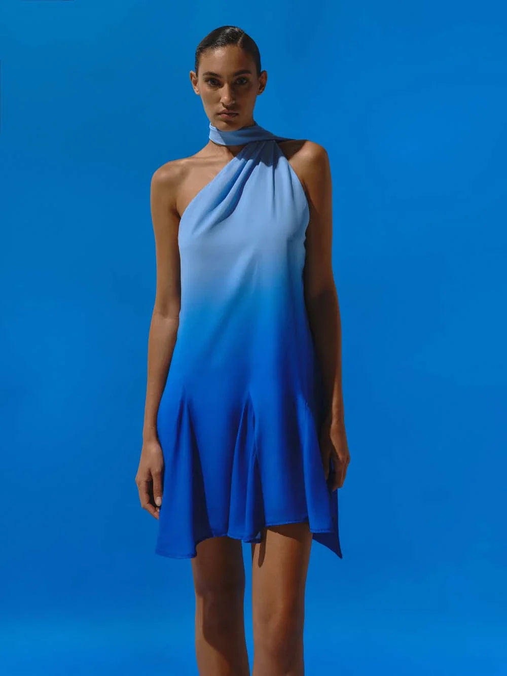 Robe Ari Tie & Dye - Bleu Polynésien