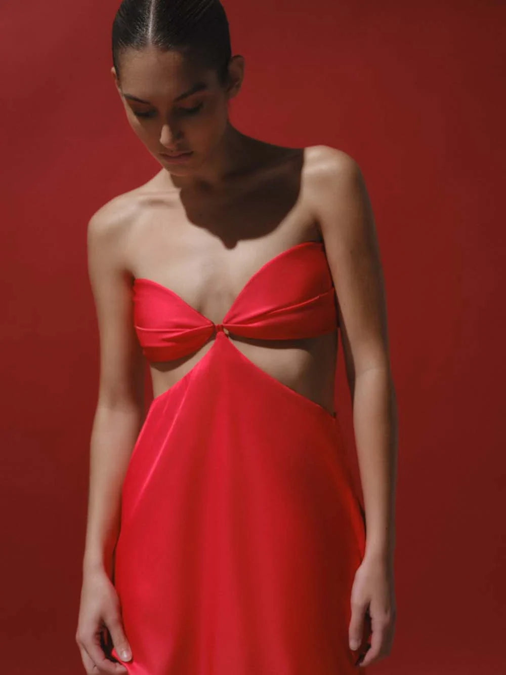 Robe longe Riri Tie & Dye - Rouge Off