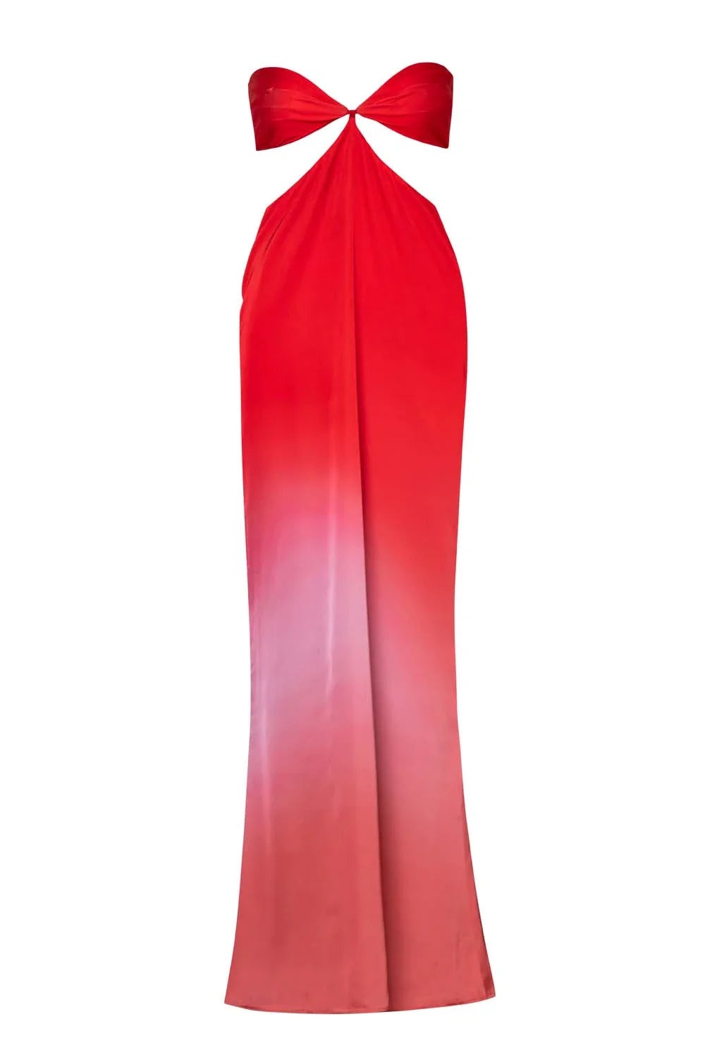 Robe longe Riri Tie & Dye - Rouge Off