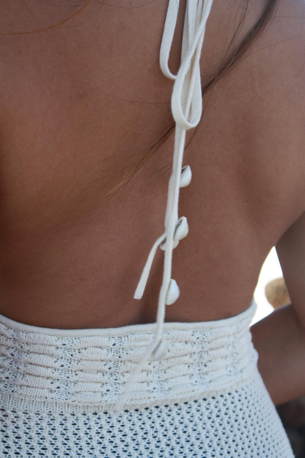 Robe en crochet à dos nu Alpina
