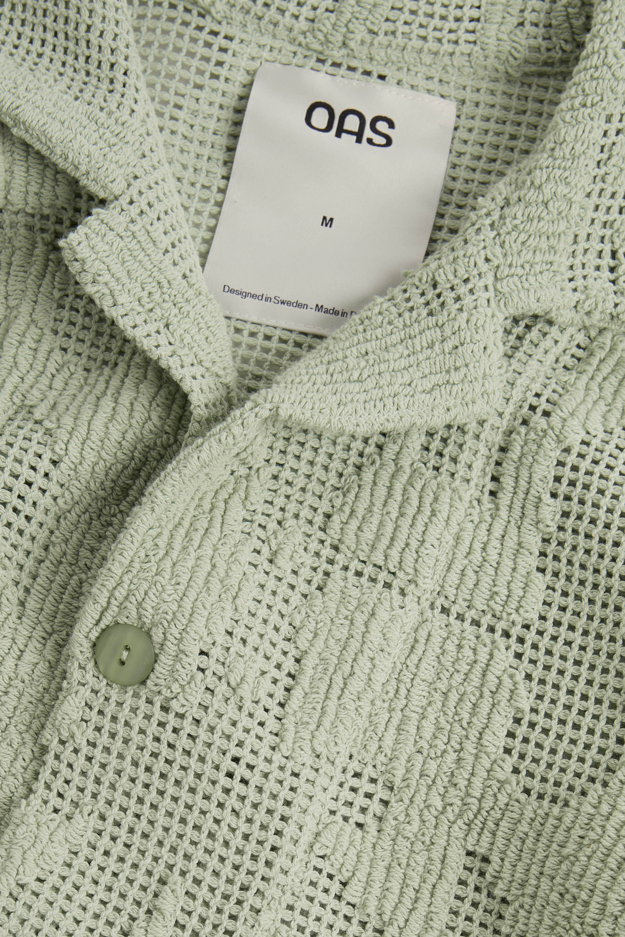 Chemise en corchet Cuba vert pastel