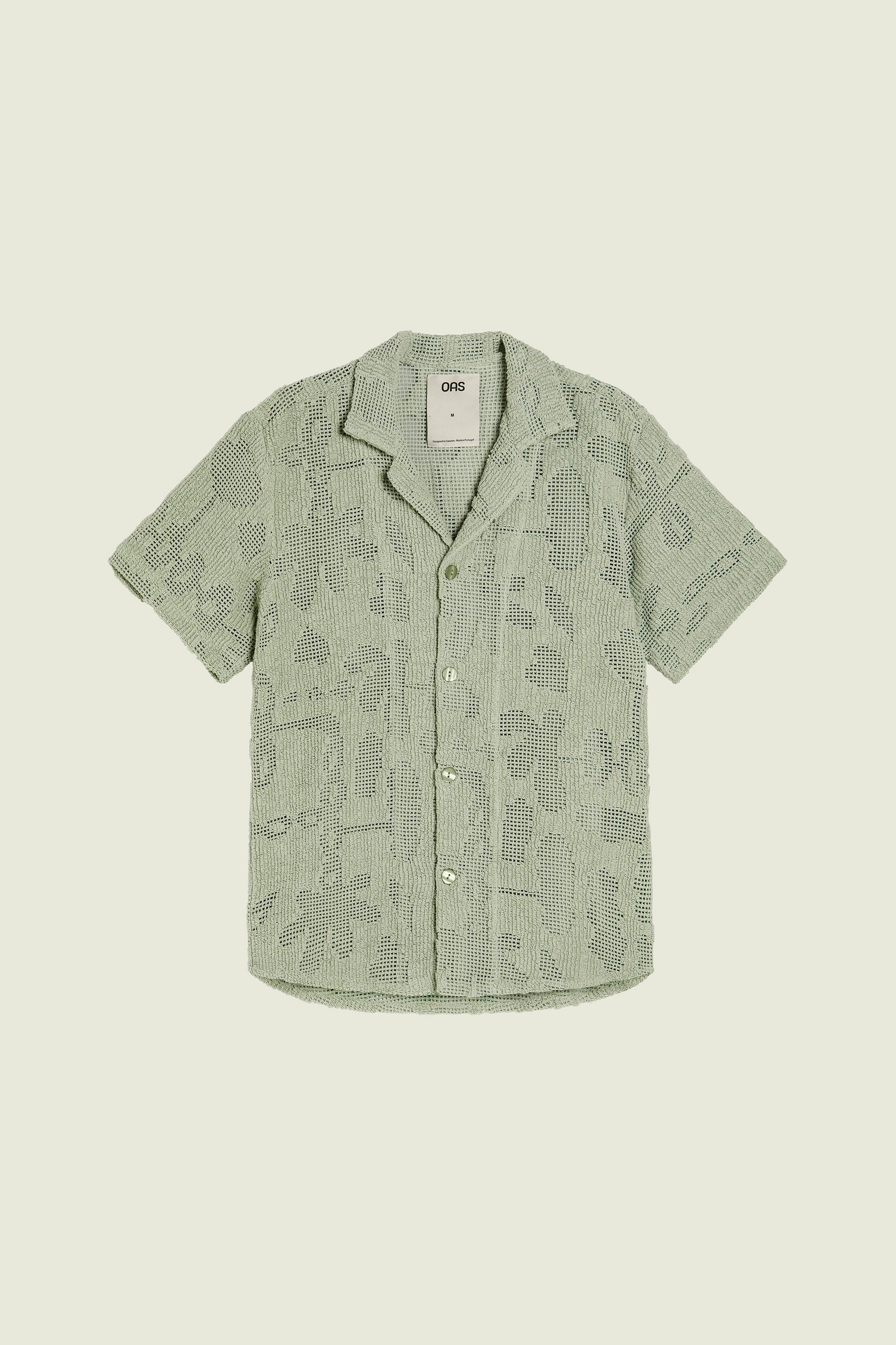 Chemise en corchet Cuba vert pastel
