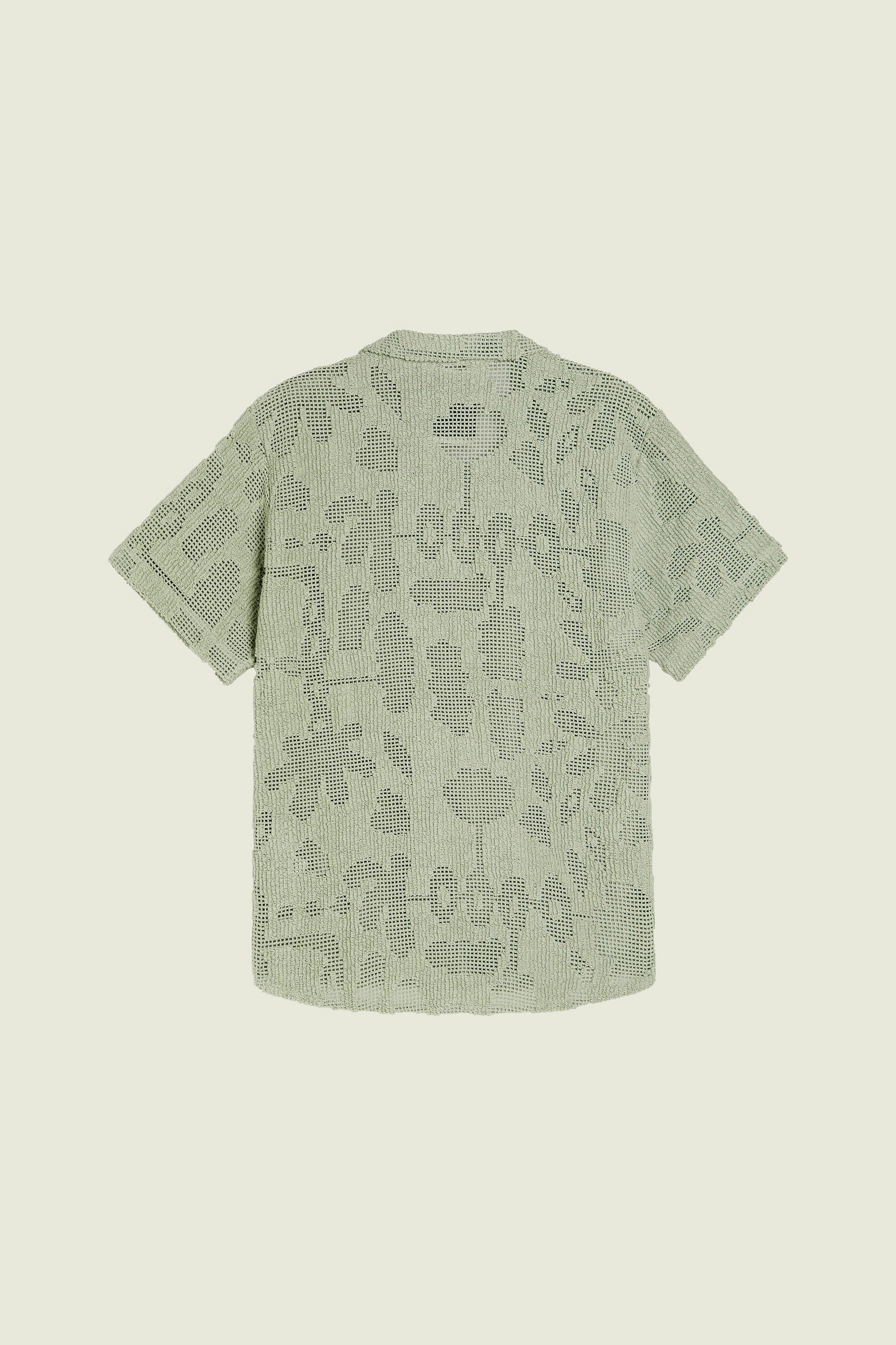Chemise en corchet Cuba vert pastel