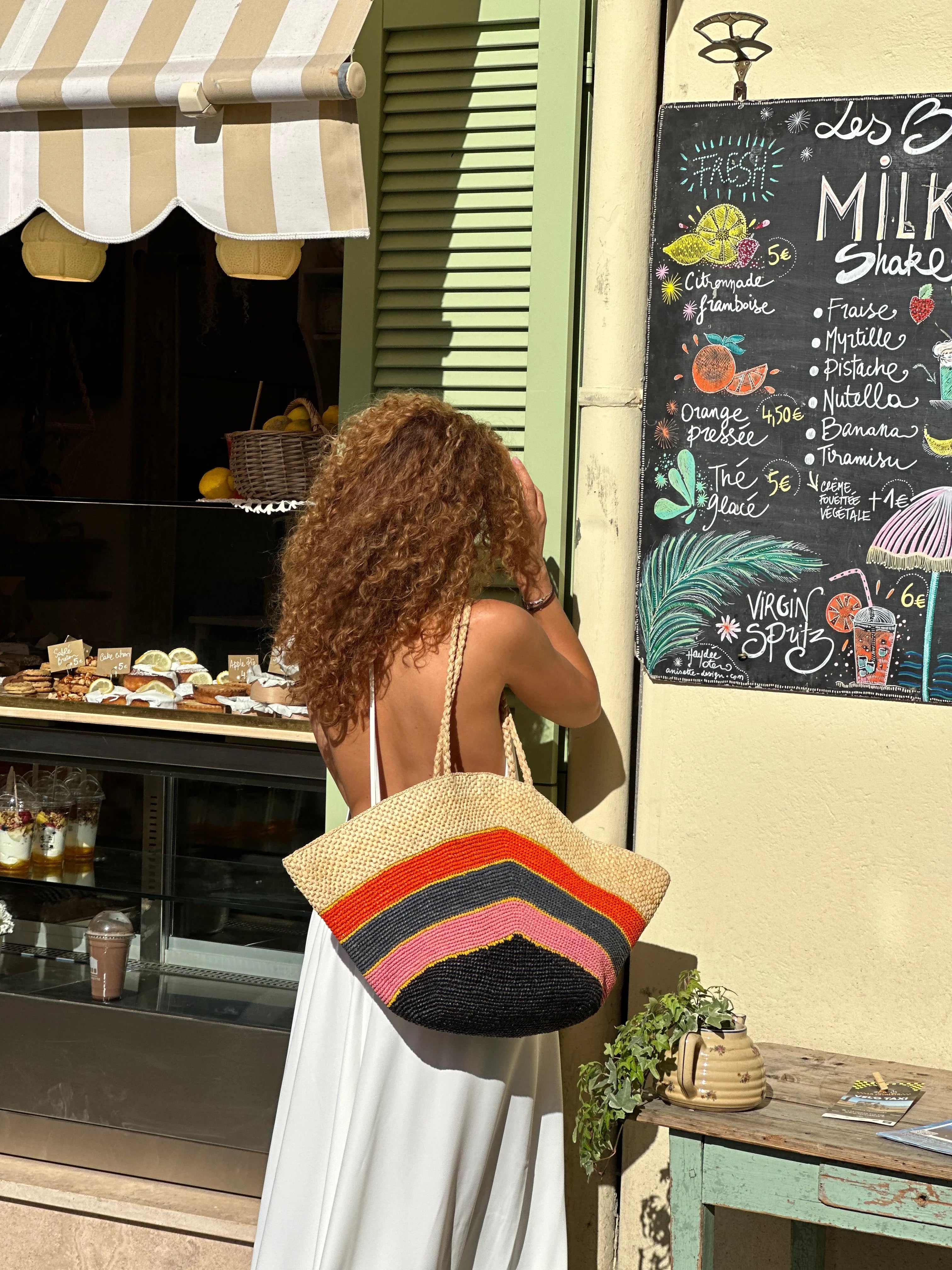 Sac en Raphia multicolore - Dani