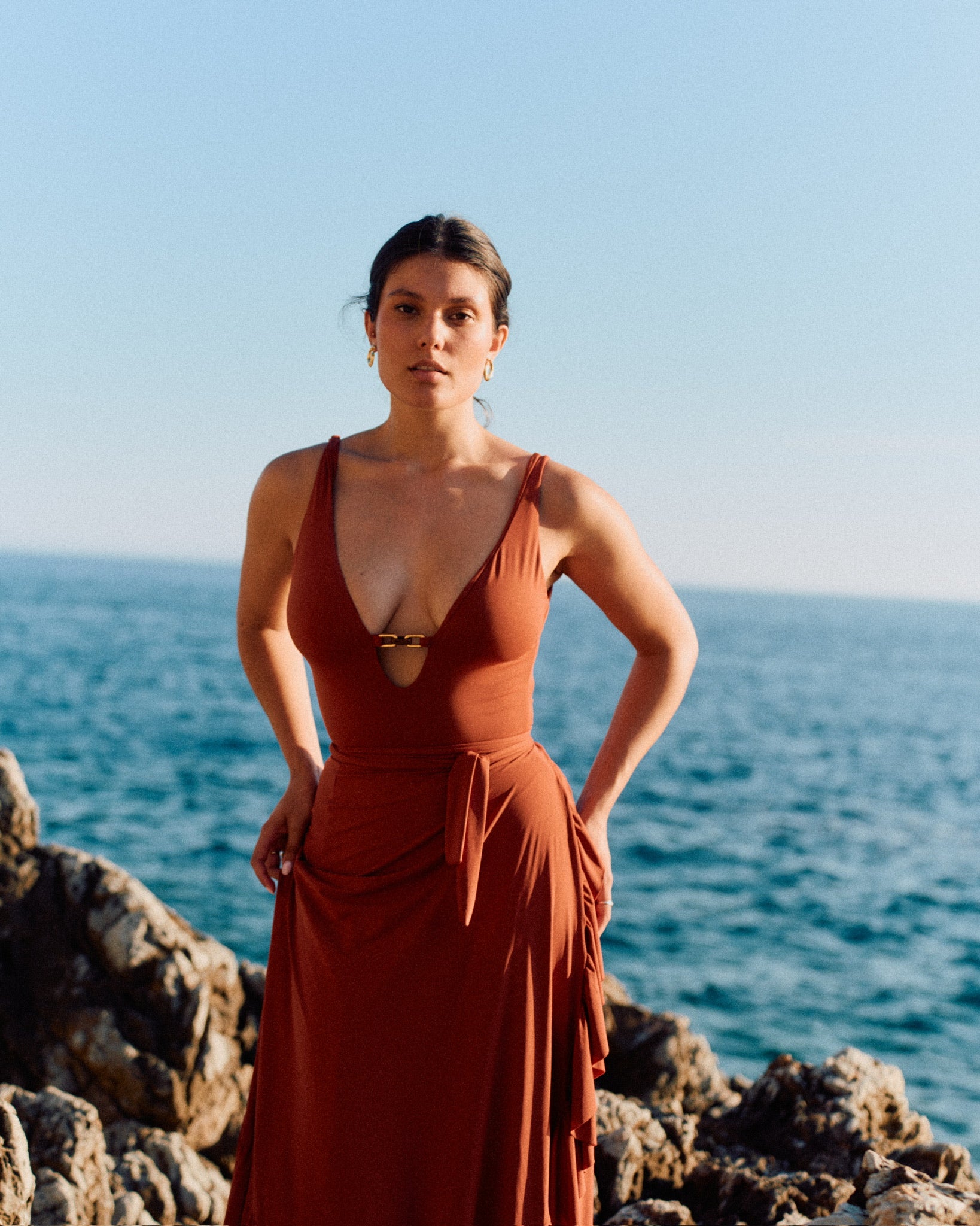 Maillot de bain une pièce RECIF – Terracotta Peak