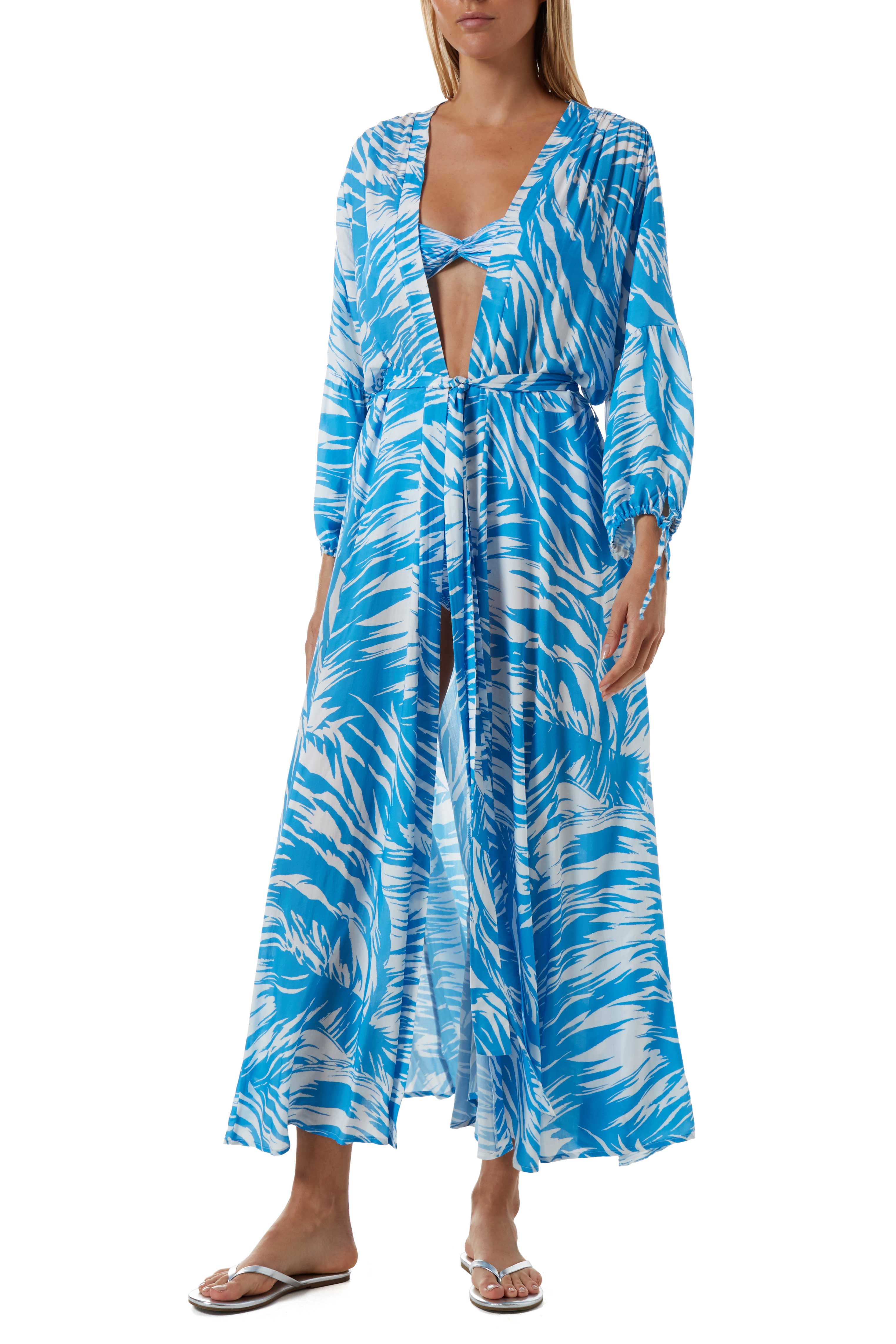 Caftan inspiré robe à motifs