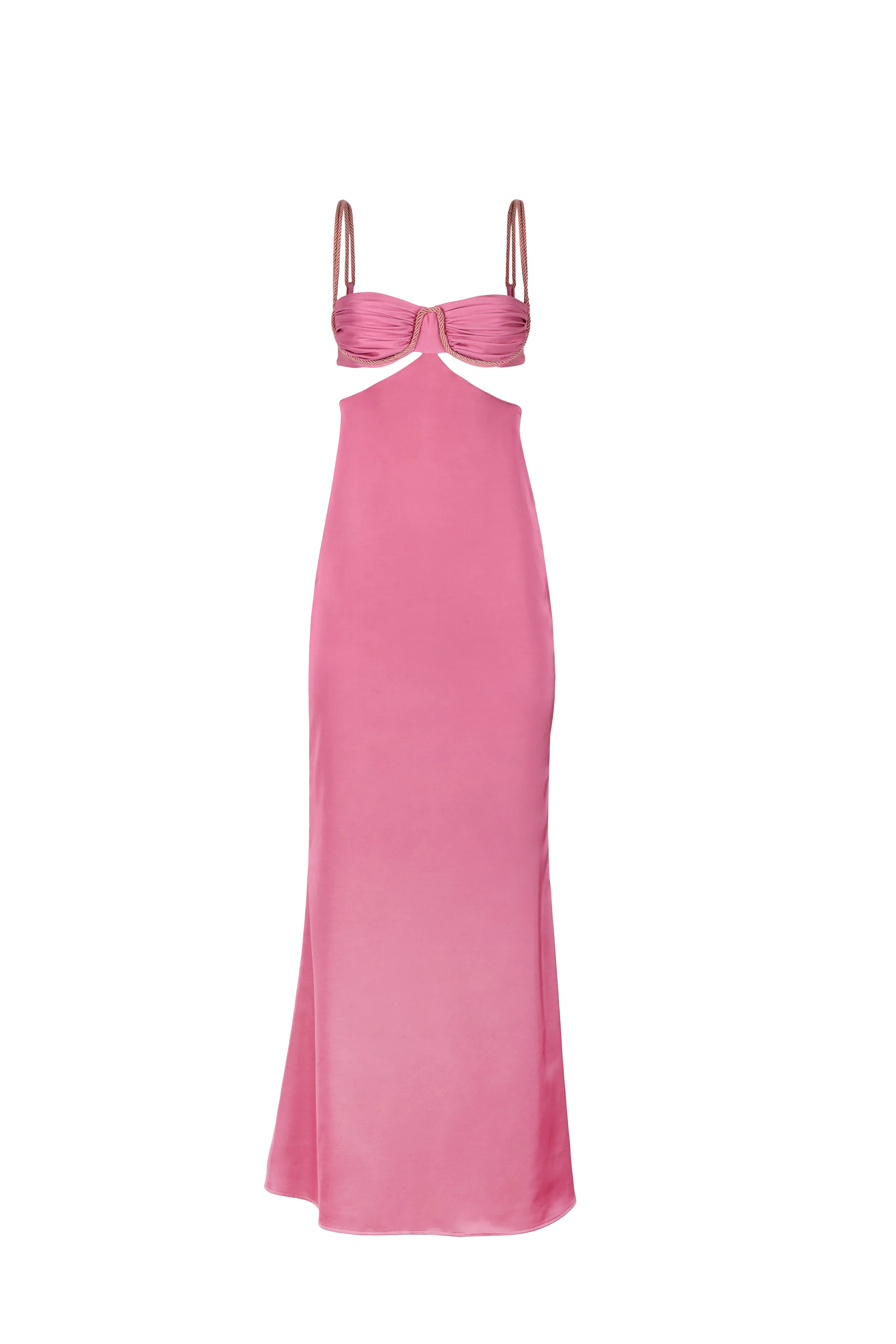 Robe balconnet en lycra rose Blush - Lula