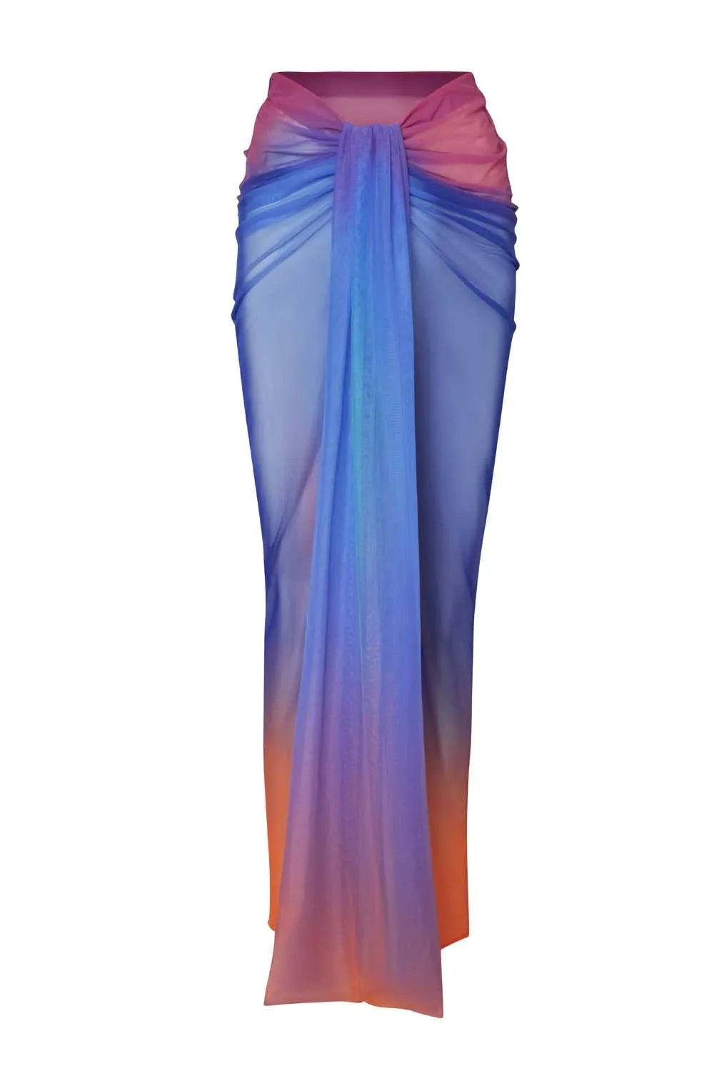 Jupe longue en mesh effet Tie & Dya Nia - Amaranta