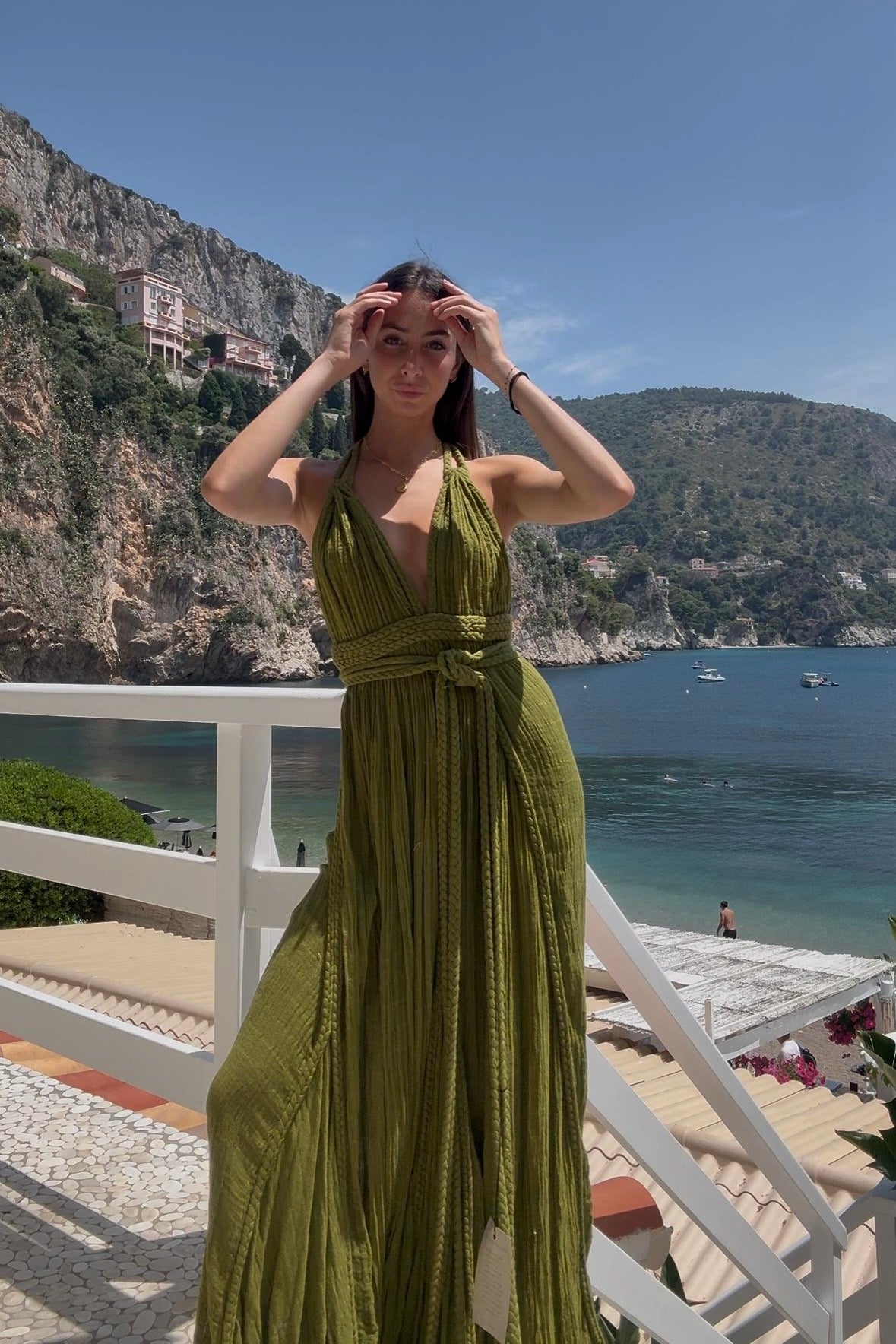 Maxi Robe decolletee Gisella Olive