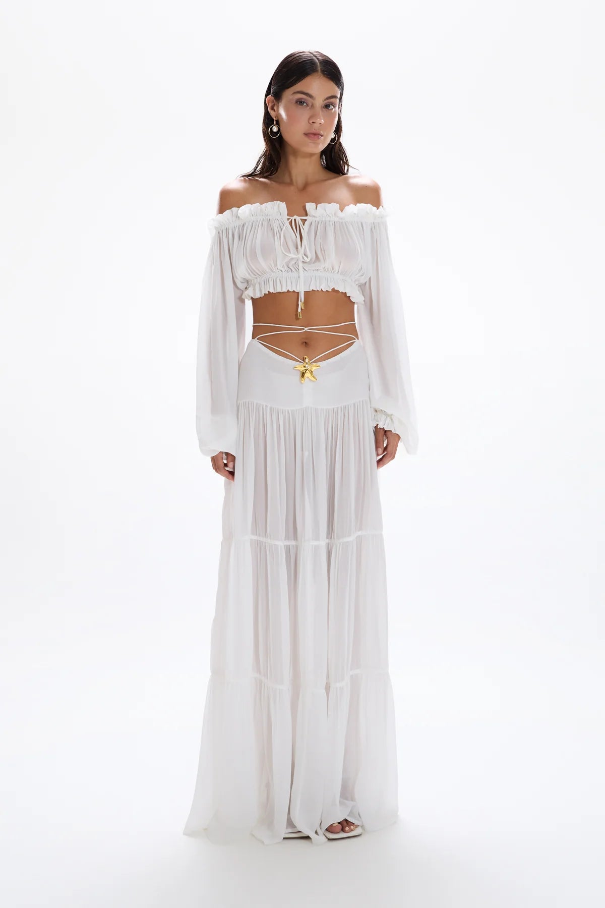 Maxi jupe song seastar blanche