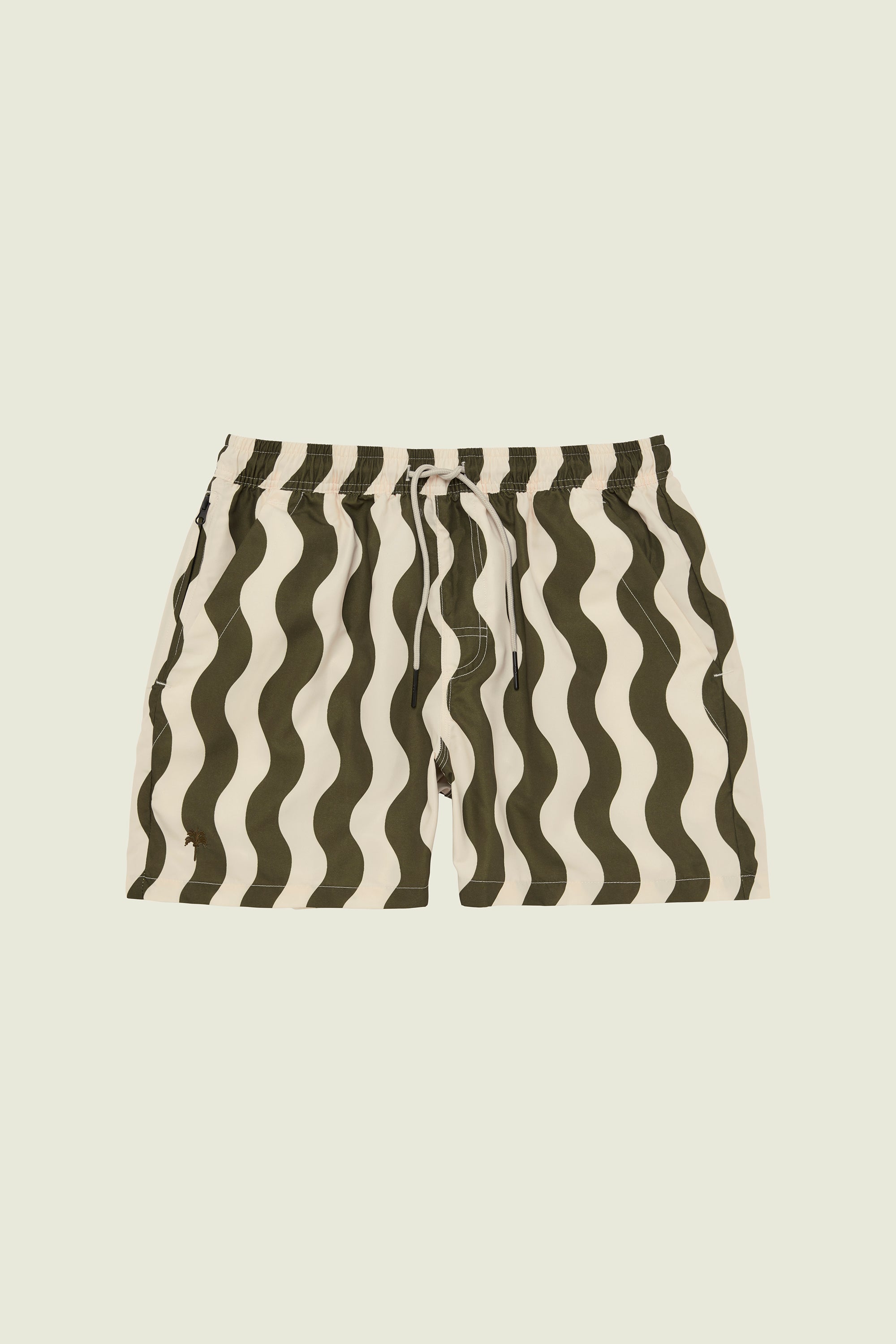 OAS - Short de bain forest waver kaki