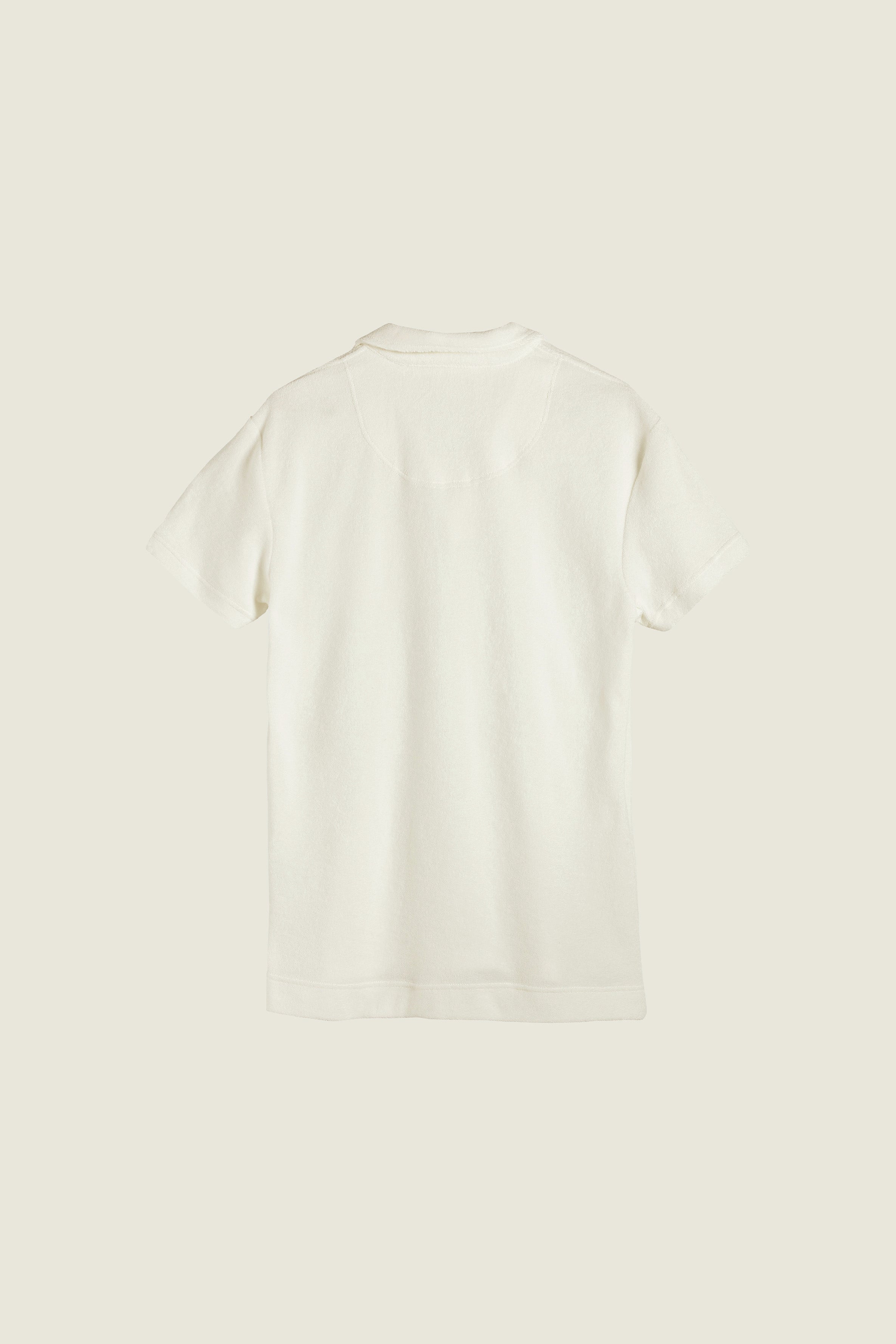OAS Polo Terry en eponge blanc