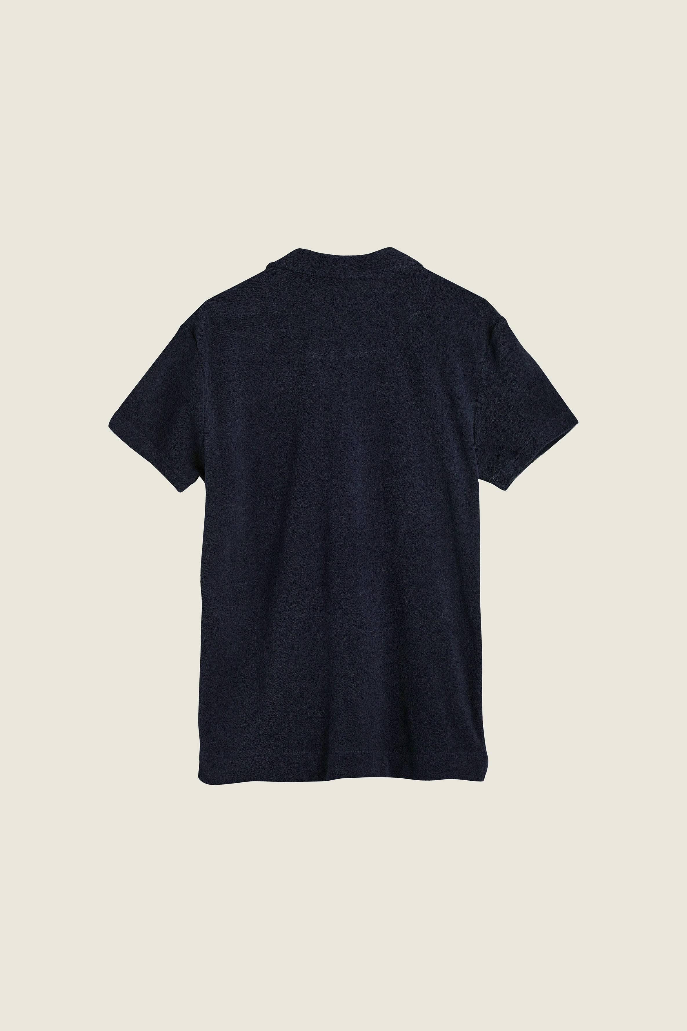 Polo Terry en eponge bleu marine