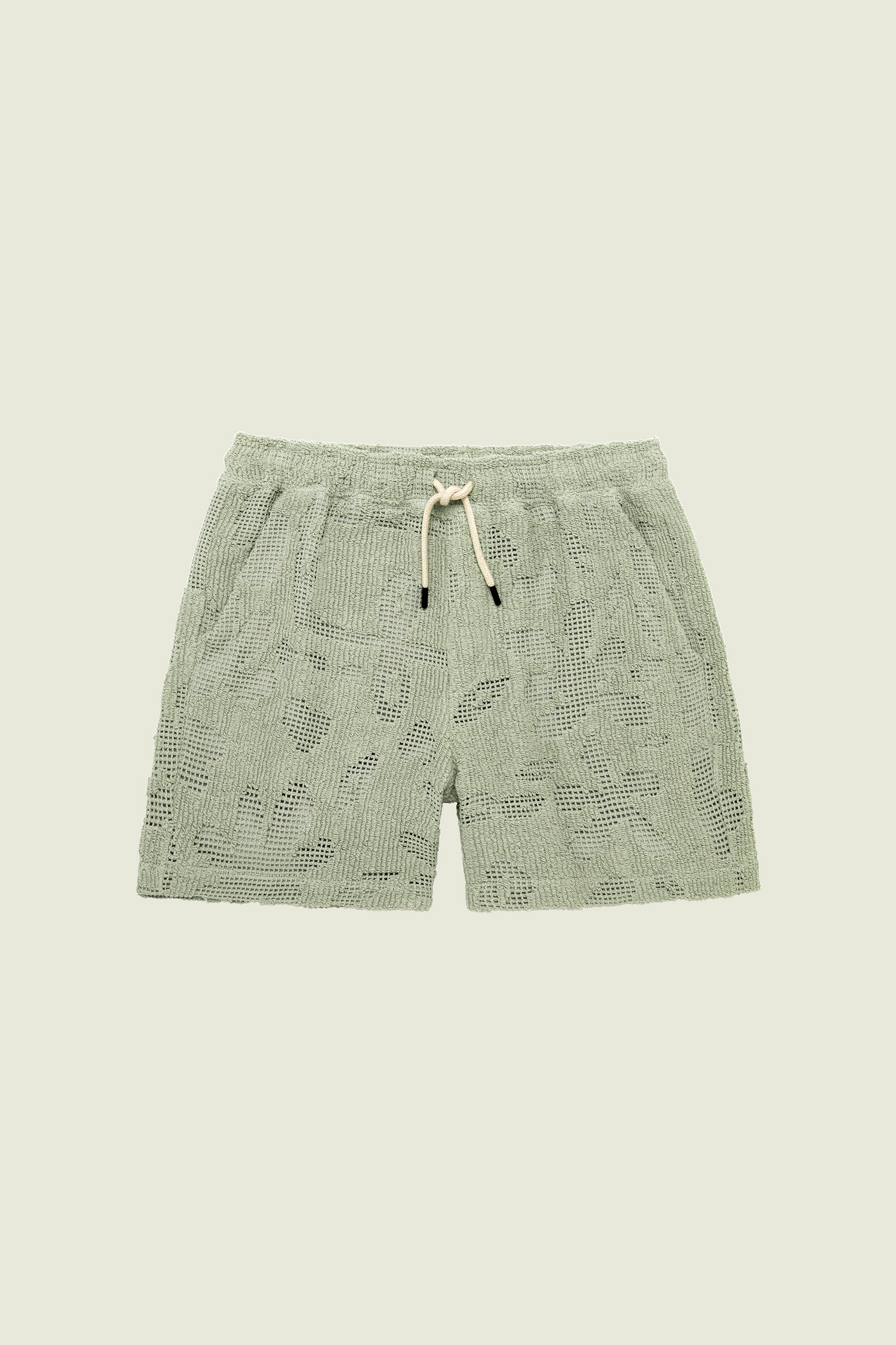 Short en corchet vert pastel