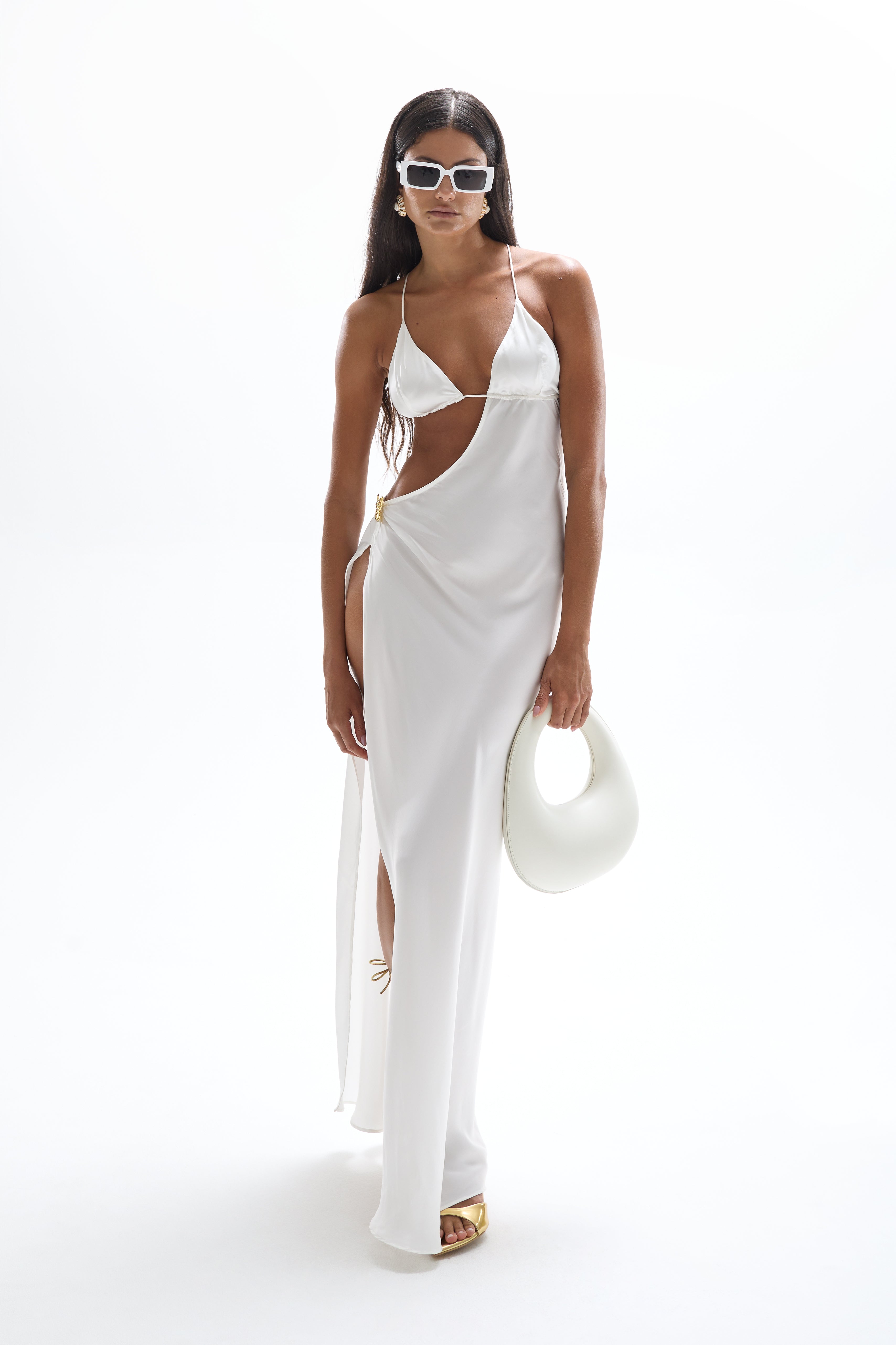 Villa Butterfly maxi dress pearl