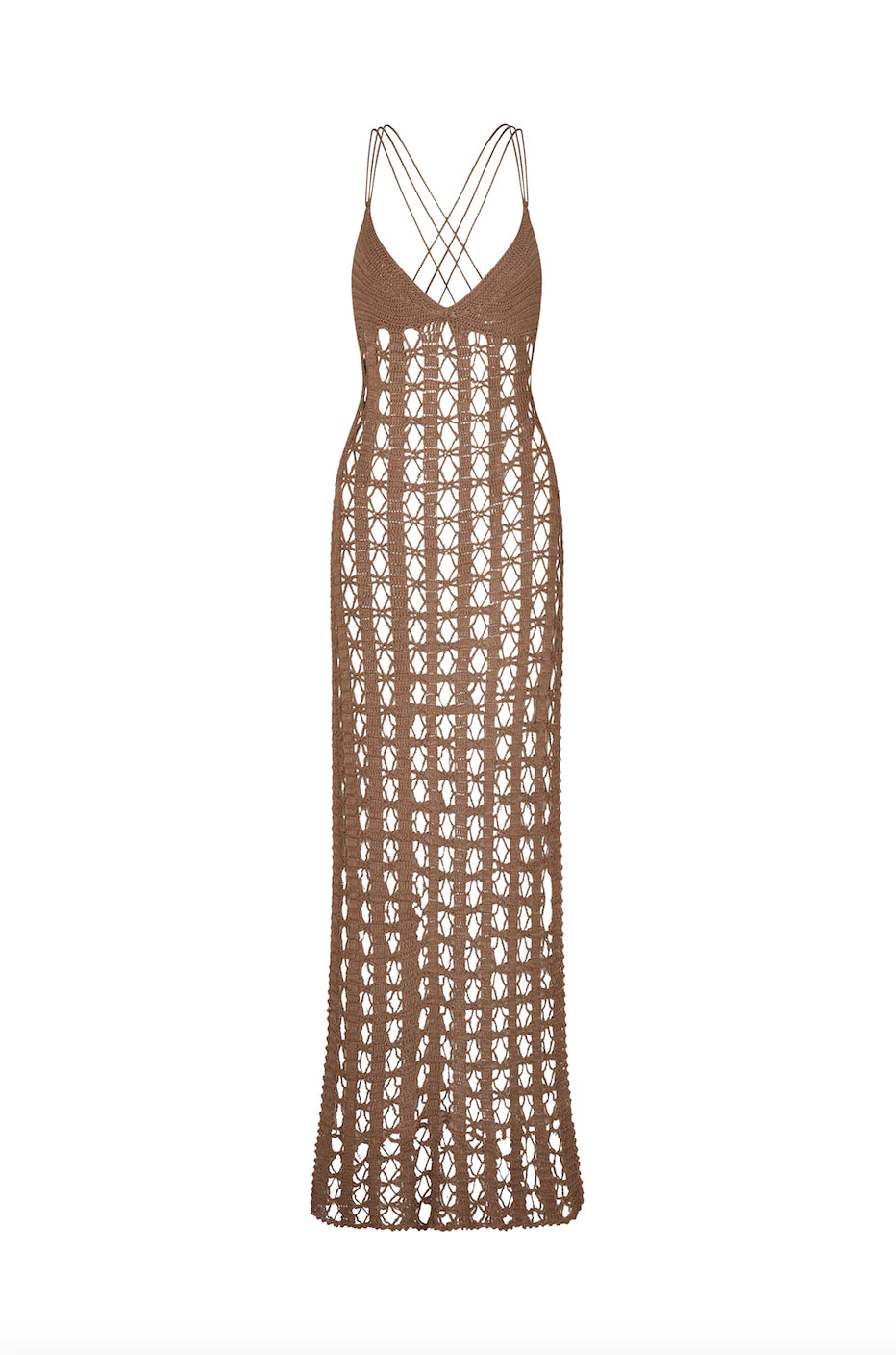 Maia Open-knit crochet dress