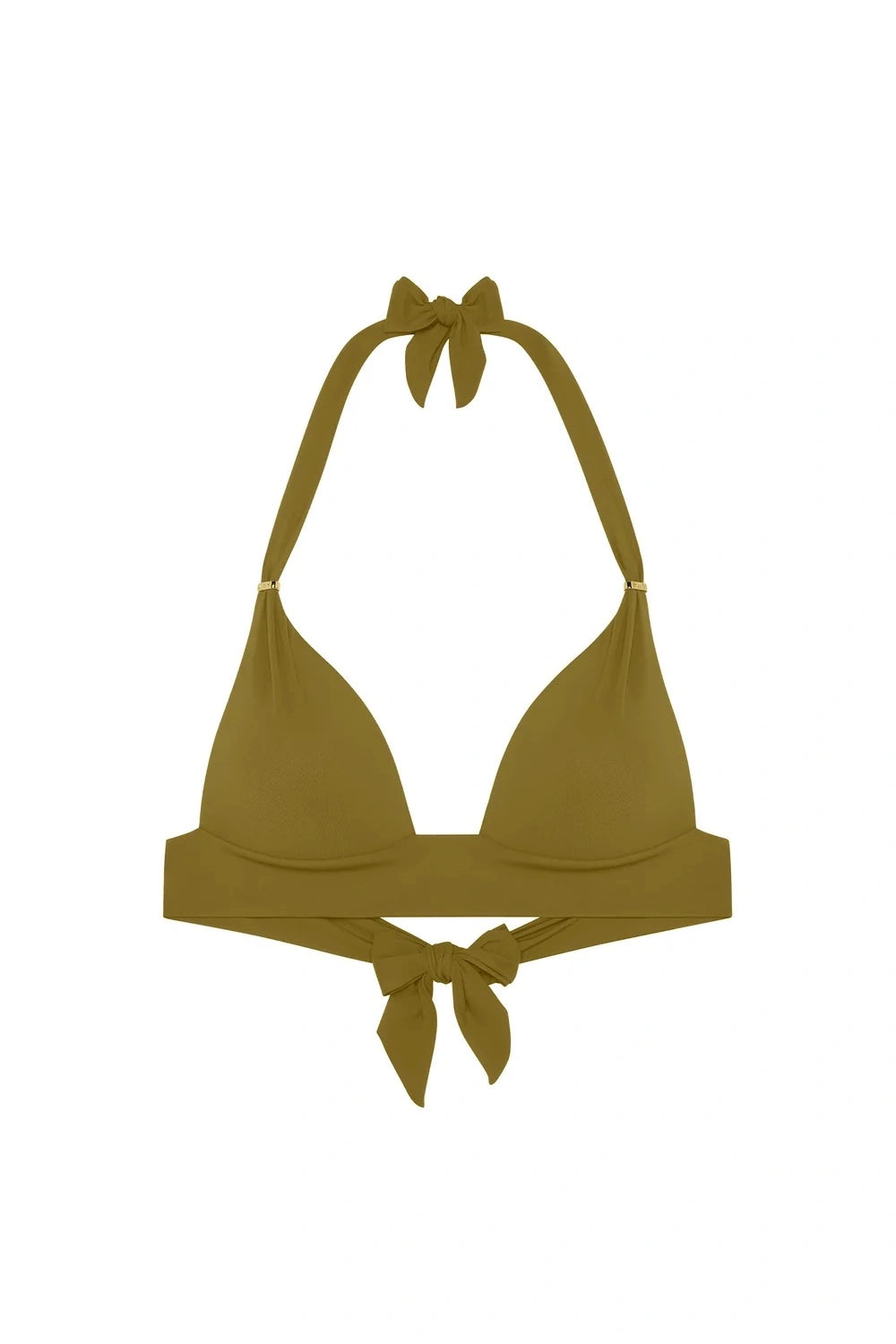 Haut de maillot de bain push-up à bijou - Kaki